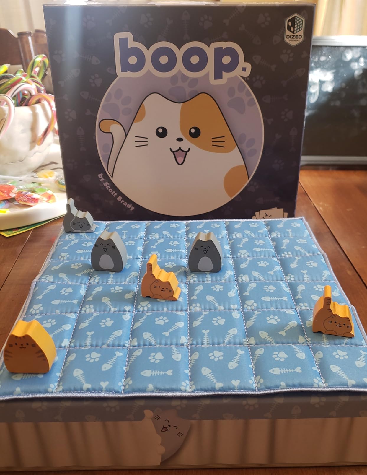 Smirk and Dagger BOOP 2-Player Cat Strategy Board Game customer photo 1