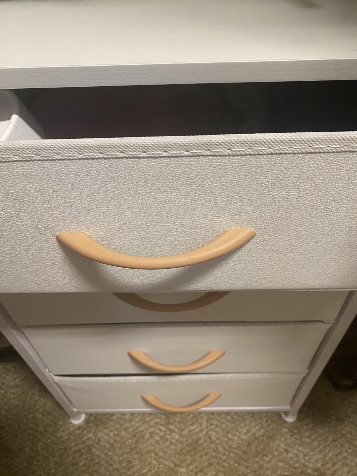 Furnulem Dresser for Bedroom, 5 Drawers Tall Nightstand, Chest of Drawers customer photo 2