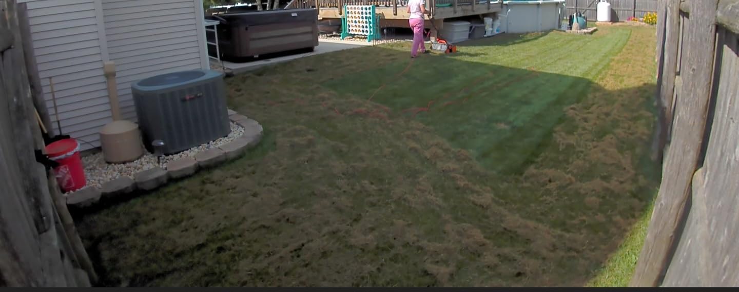 WEN 15-Inch 13-Amp 2-in-1 Electric Dethatcher and Scarifier with 12-Gallon Collection Bag (DT1315) customer photo 1