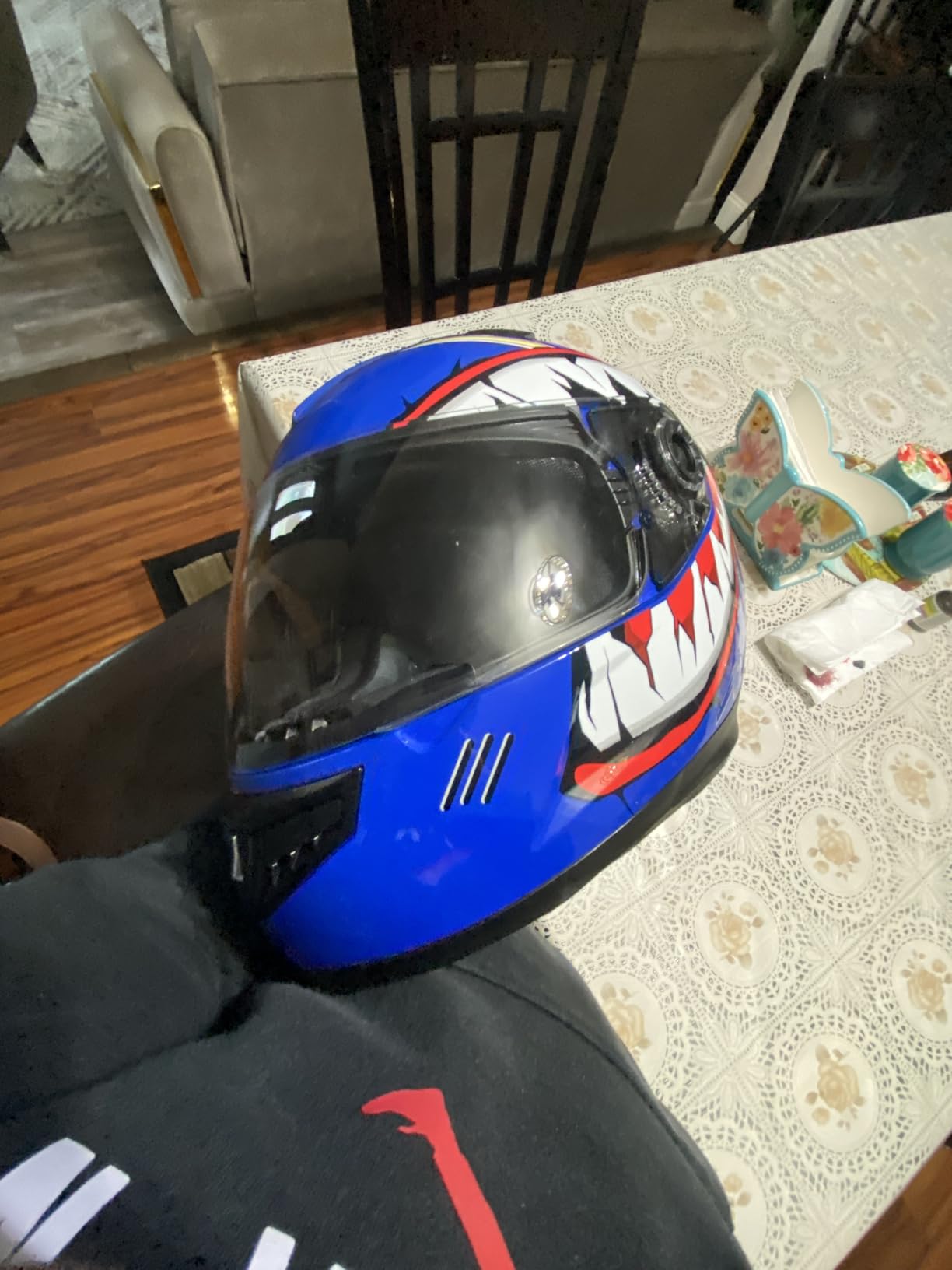 TCMT Dot Youth Kids Full Face Motorcycle Helmet Motocross Mountain Bike BMX MX ATV Dirt Bike Off-Road Street Helmet with Sun Visor customer photo 2