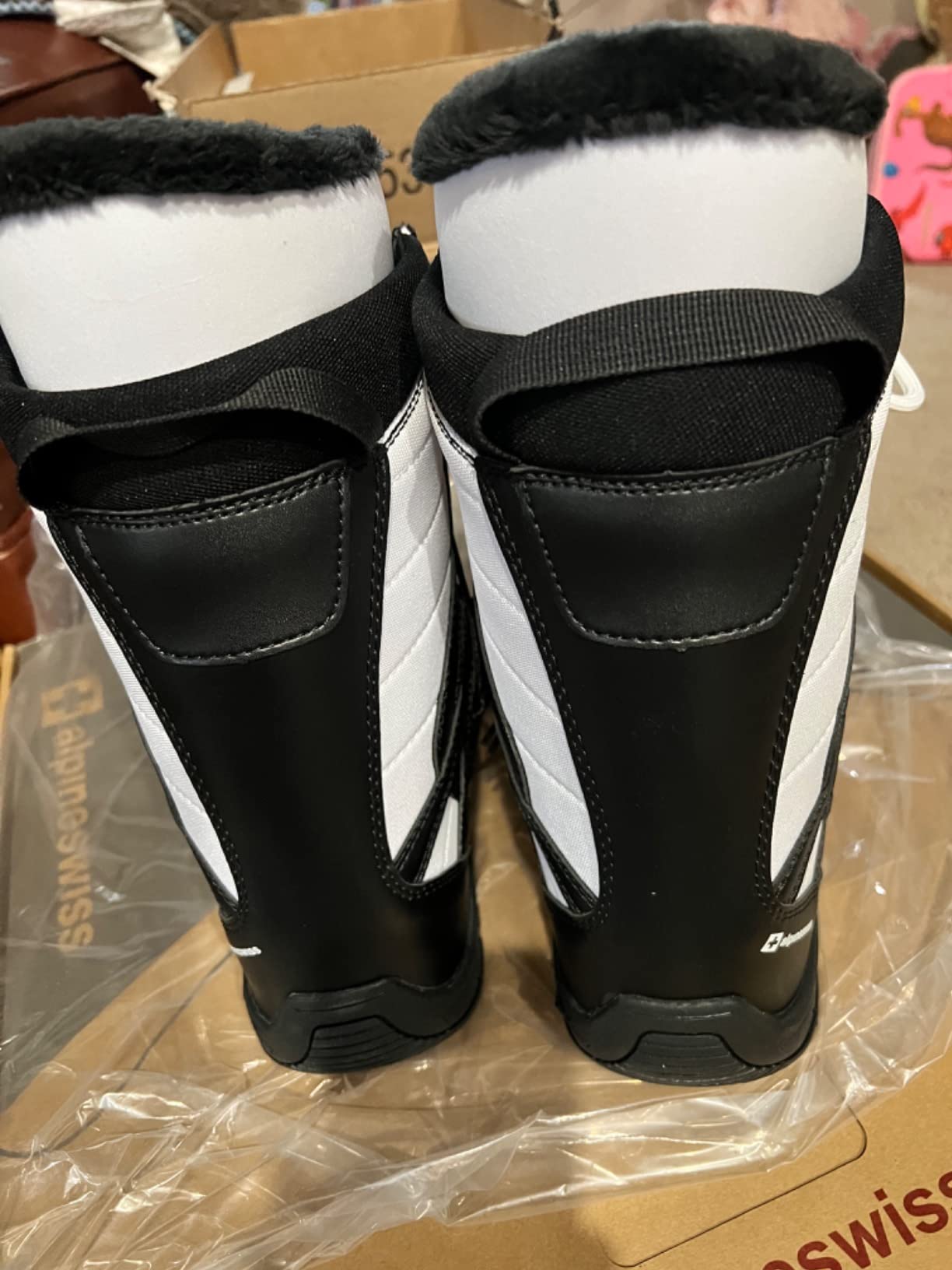Alpine Swiss Men's Snowboard Boots | Waterproof, Custom-Fit Liner, Medium Flex for All-Mountain Riding, Winter Snow Boots customer photo 2