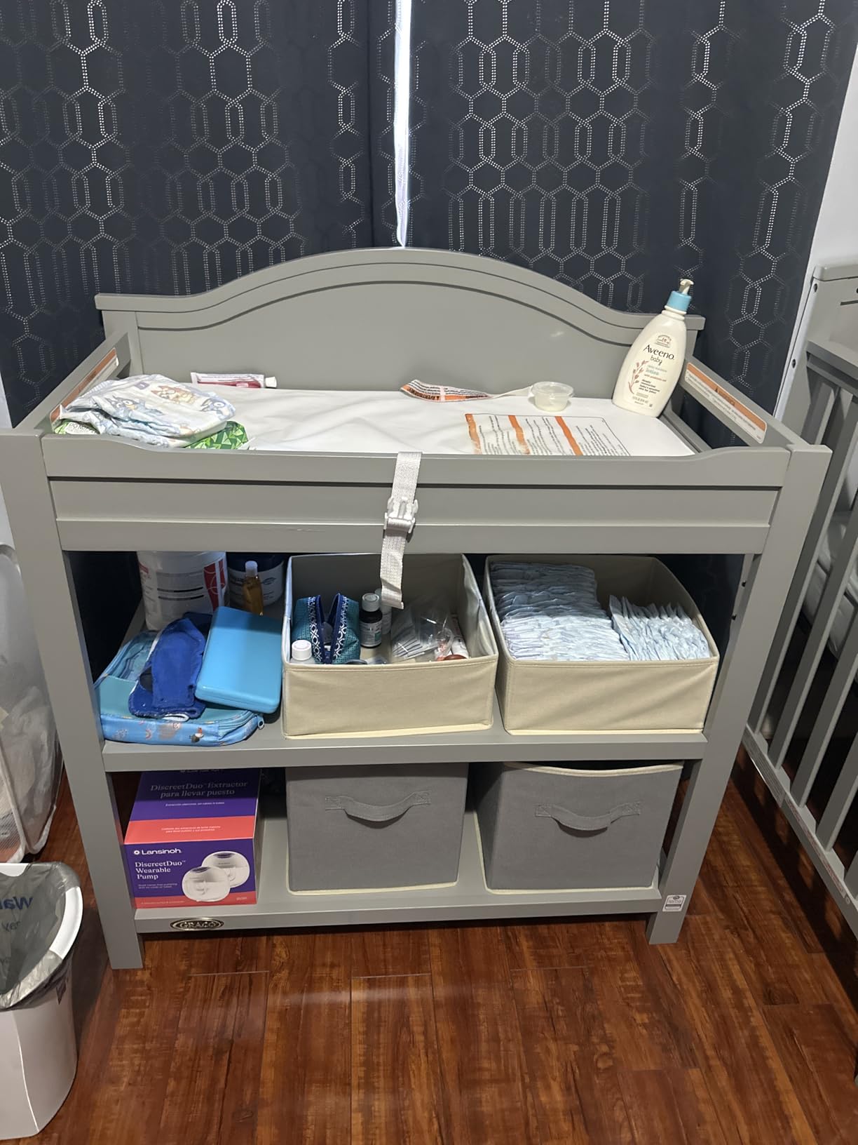 Graco Story Changing Table with Water-Resistant Pad, White customer photo 2
