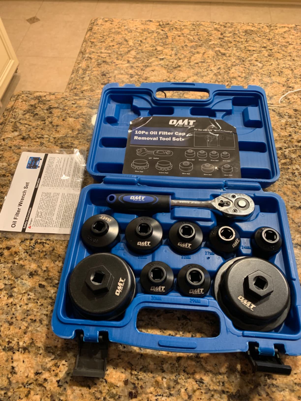 OMT Oil Filter Wrench Set, 10Pc 3/8