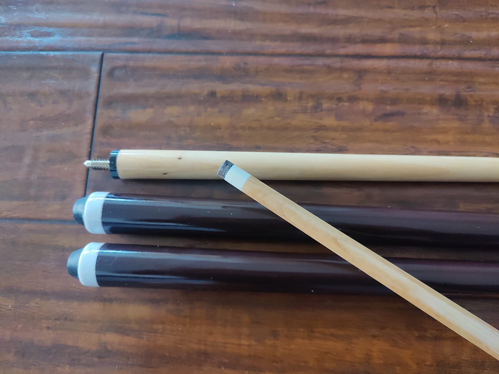 HMQQ 42/48/58 Inch 2-Piece Pool Cue Sticks, 17/18/20 oz, 2/4 Pack customer photo 1