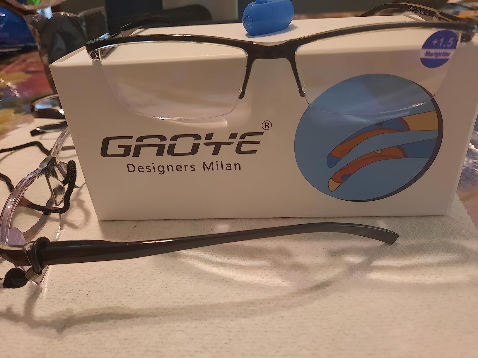 Gaoye Executive Style Reading Glasses Men - Durable Readers with Blue Light Filtering- Comfortable Fit with TR90 Frames customer photo 2