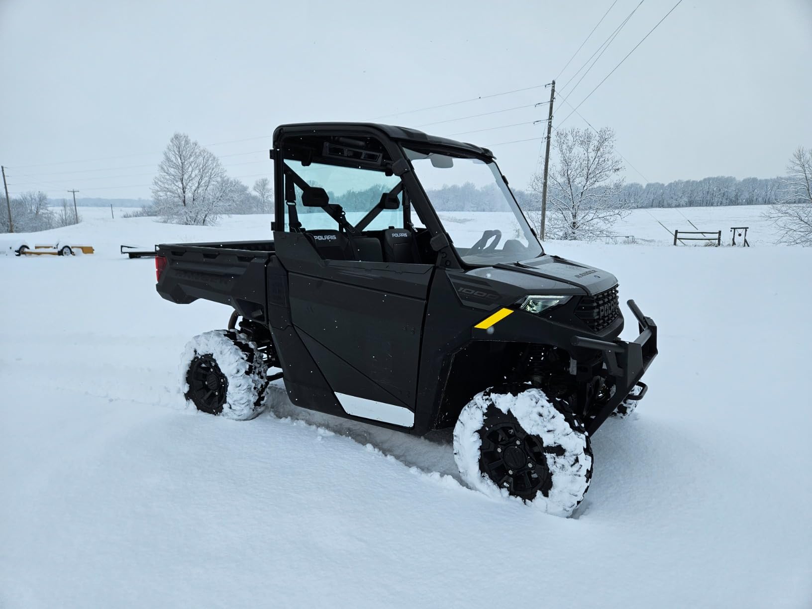 StarknightMT Full Front Windshield Compatible with Polaris Ranger XP 1000 customer photo 1