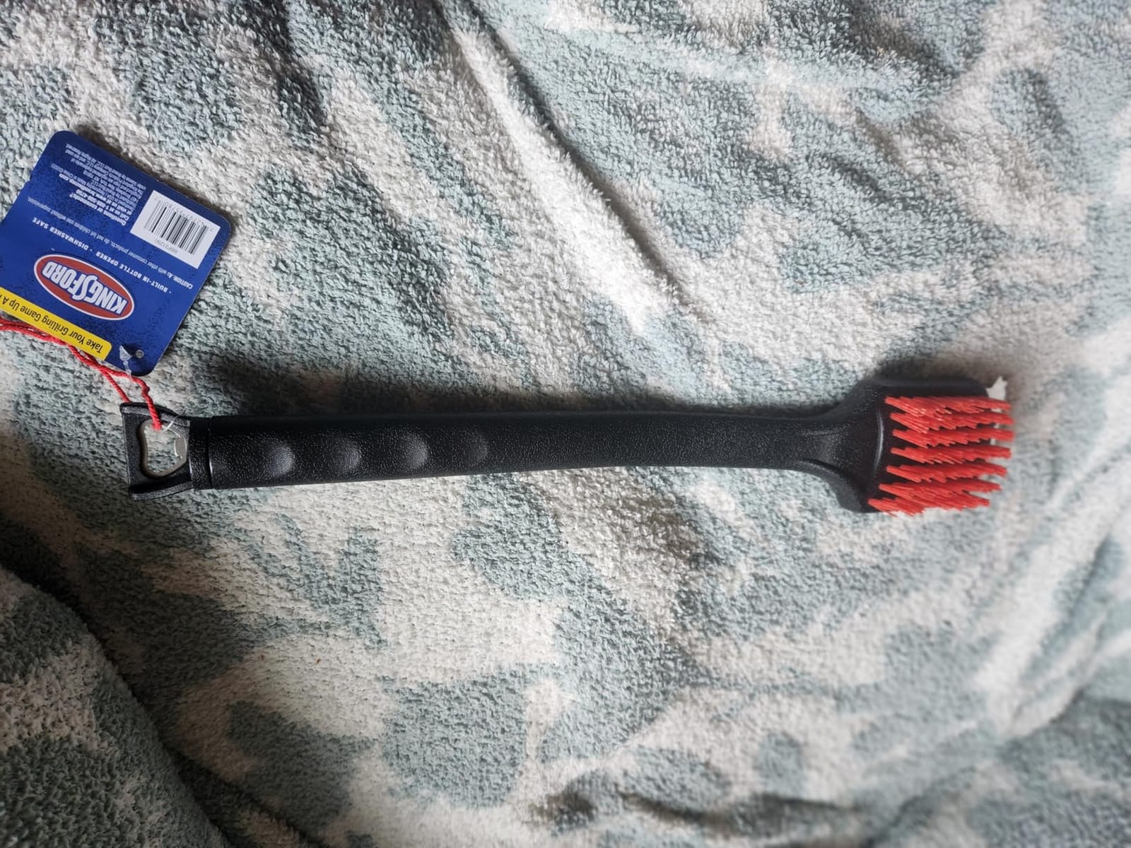 Kingsford Grill Cleaning Brush with Scraper and Bottle Opener, 17 Inch customer photo 1