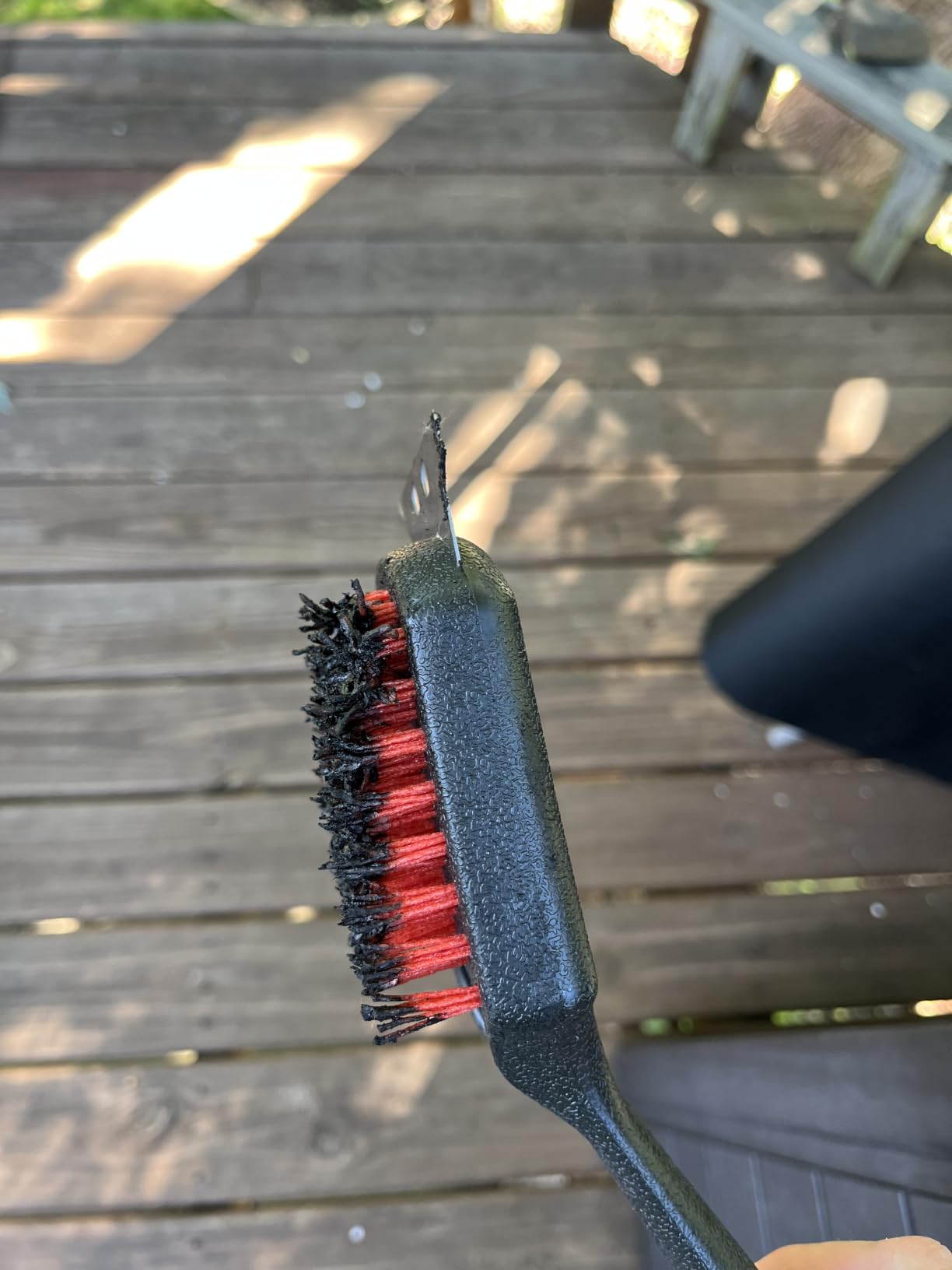 Kingsford Grill Cleaning Brush with Scraper and Bottle Opener, 17 Inch customer photo 2