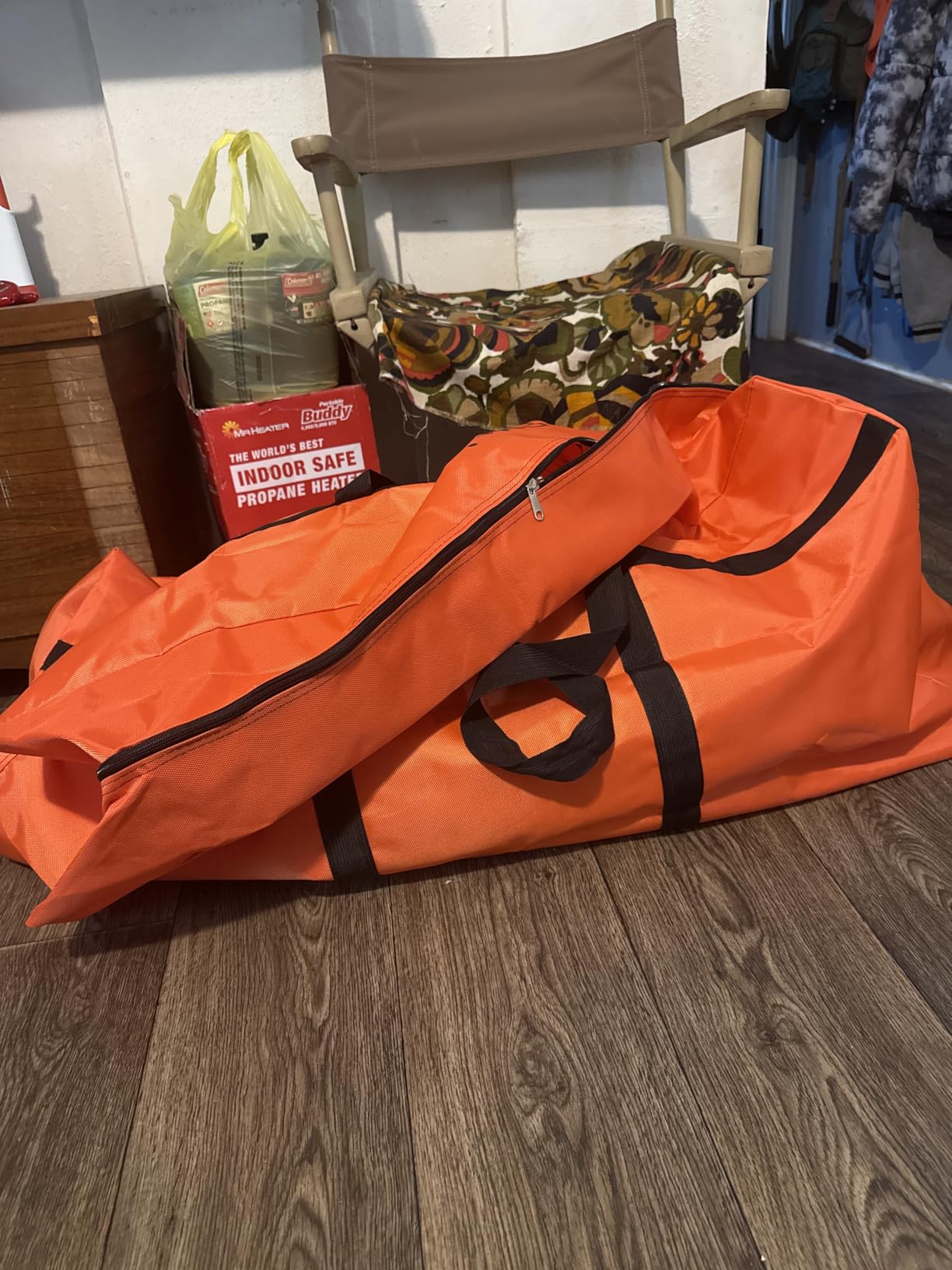 DoYiKe Extra Large Canvas Storage Duffle Bag, Duffel Bag for Travel Black 210L customer photo 1
