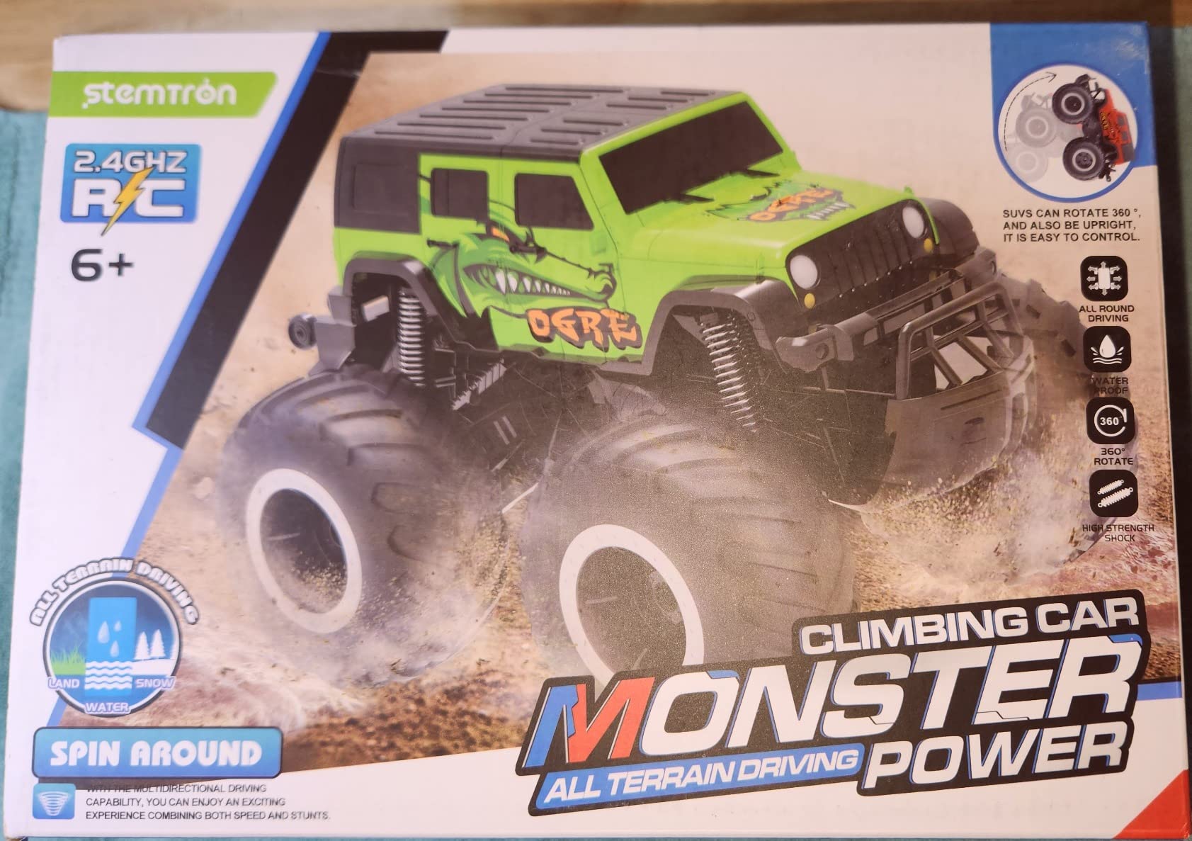 STEMTRON Amphibious RC Car 1:16 4WD Waterproof Monster Truck customer photo 1