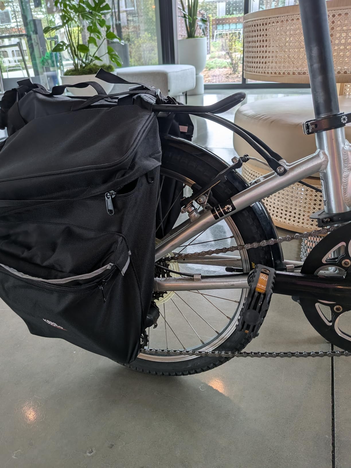 KEMIMOTO Bike Bag Panniers with Rain Cover, 34L Waterproof Rear Rack Bag customer photo 1
