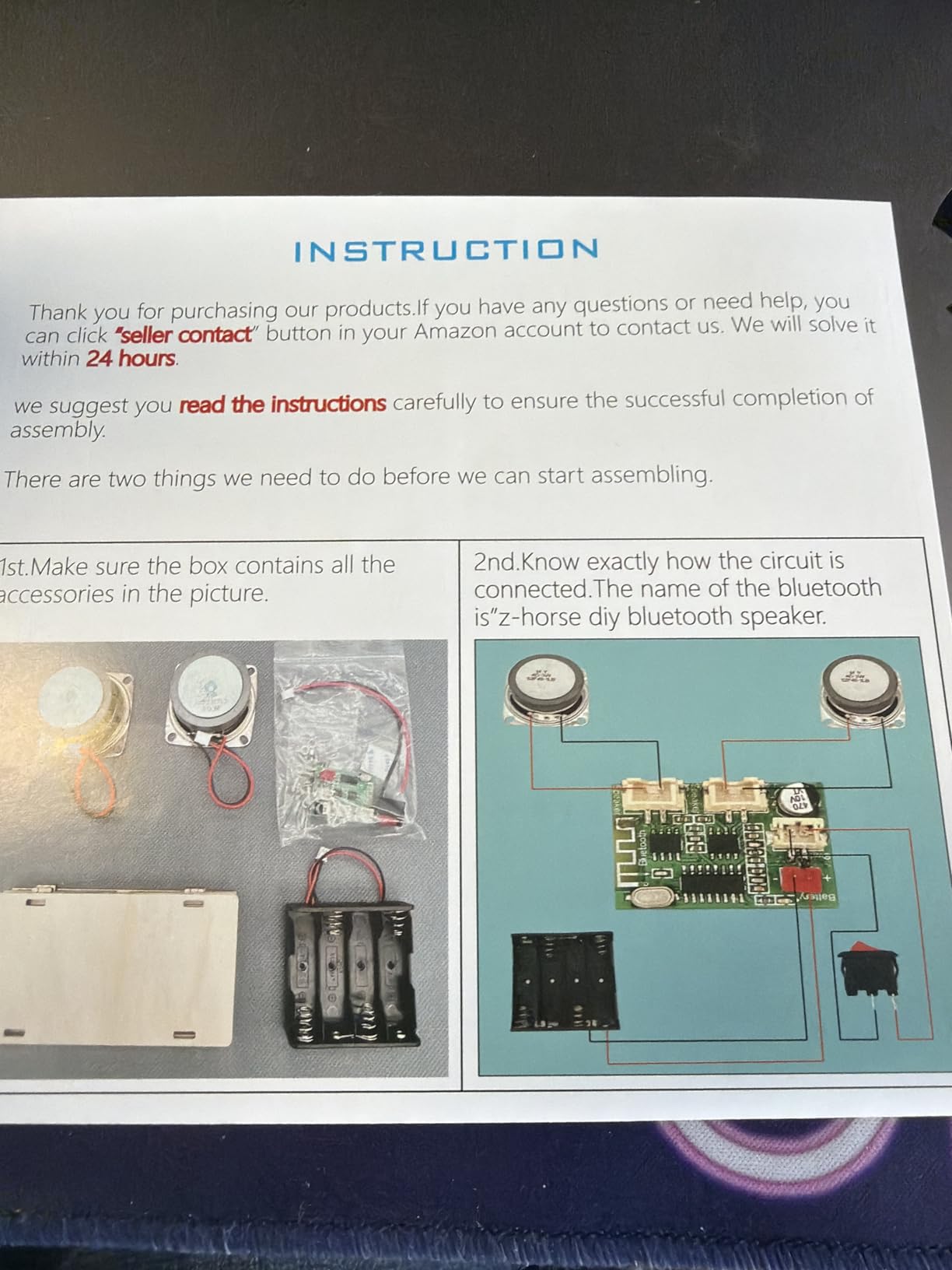 Teen Boy Gifts -DIY Bluetooth Speaker Kit -STEM Science Electronics Project customer photo 1