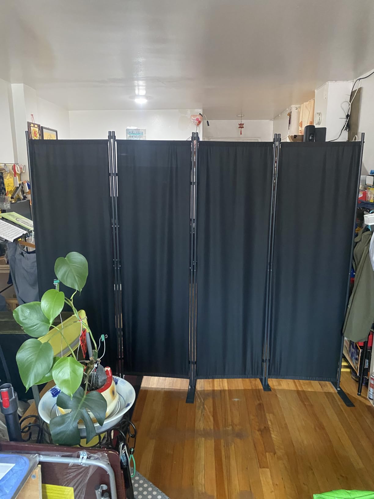 Room Divider 4 Panel-88''Wide,6FT Room Dividers and Folding Privacy Screens customer photo 1