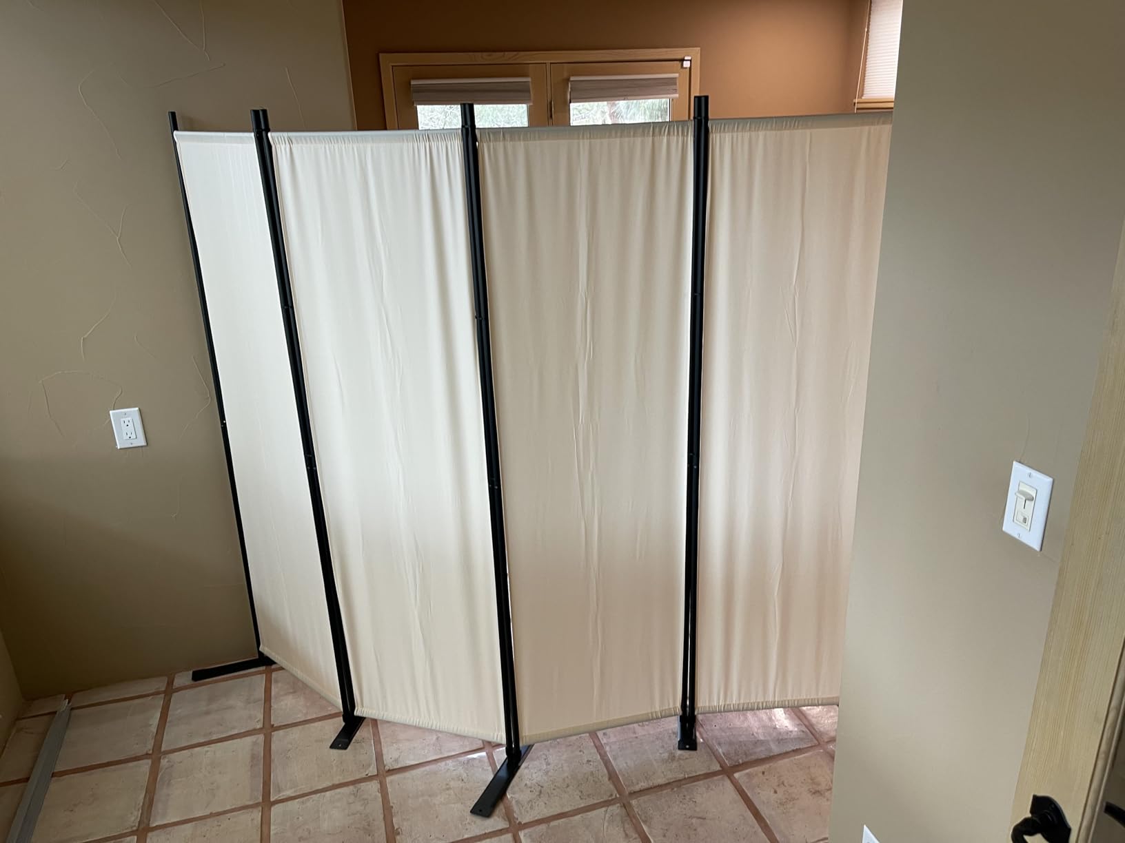 Room Divider 4 Panel-88''Wide,6FT Room Dividers and Folding Privacy Screens customer photo 2