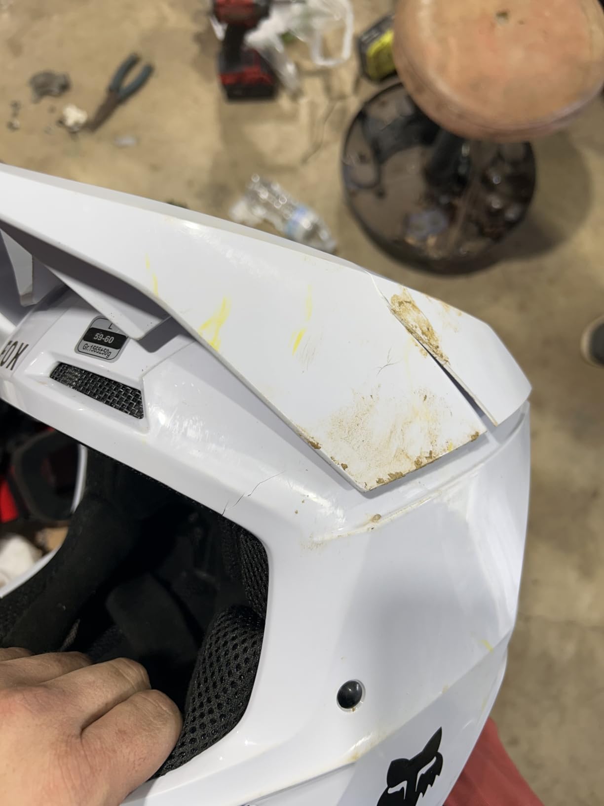 Fox Racing Unisex-Adult V Core MIPS Motocross Dirt Bike Helmet, Matte White customer photo 1