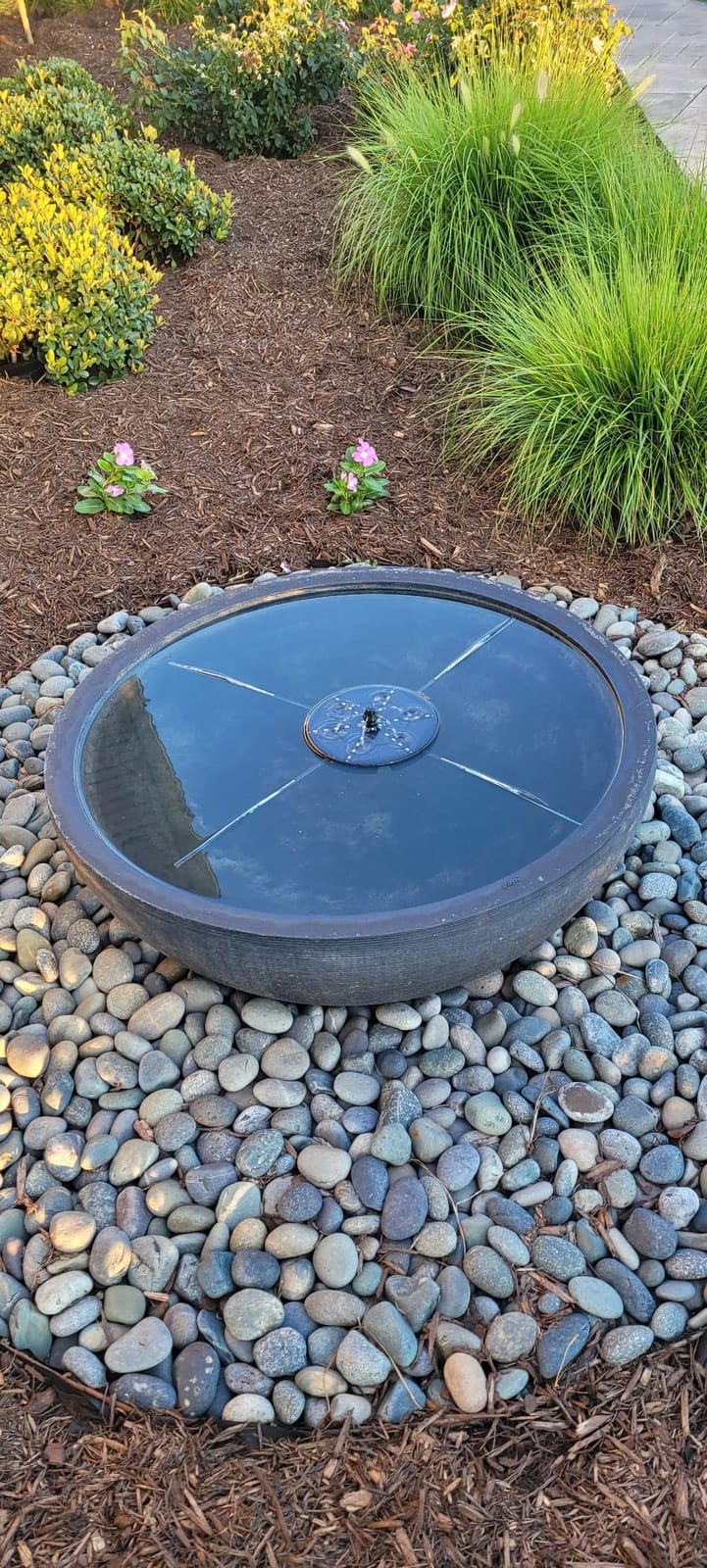 Solar Bird Bath Fountains Upgraded, 4W Solar Powered Water Fountain Pump with 4000 Battery, 7 Nozzles & 4 Fixers, Colorful LED Lights for Garden, Swimming Pool, Pond, Fish Tank and Outdoor customer photo 1