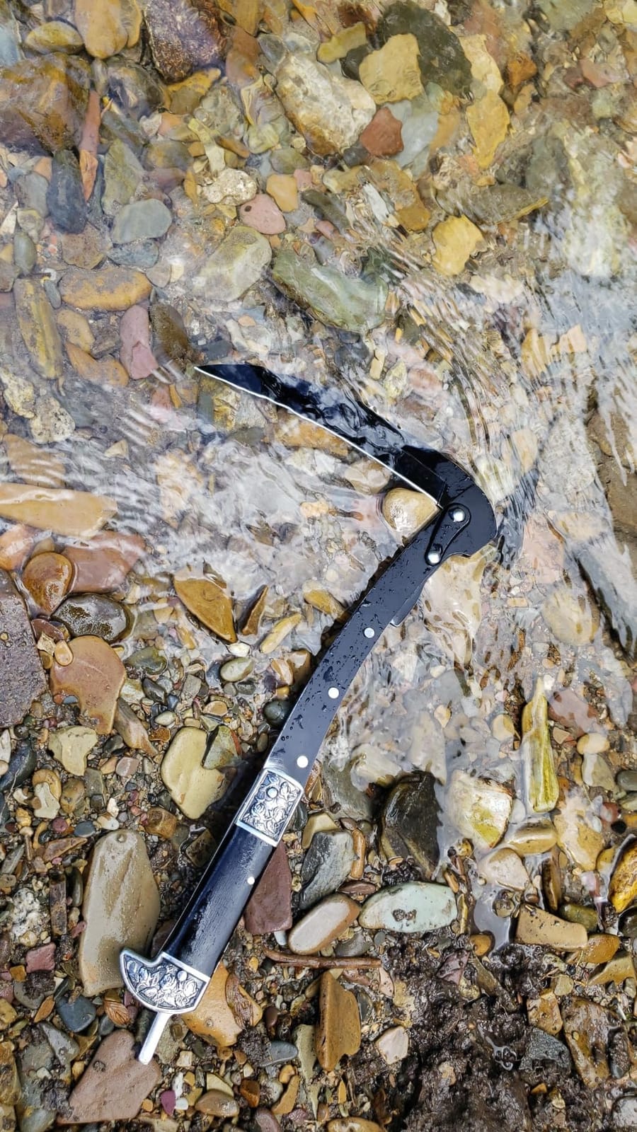 VALHALLA Folding Sickle, Folding Scythe Wooden Handle customer photo 2