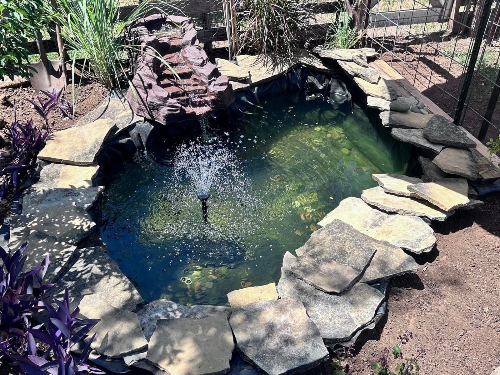 Adroiteet 10 x 15 FT Pond Liner, 20 Mil HDPE Pond Liners for Outdoor Ponds customer photo 2