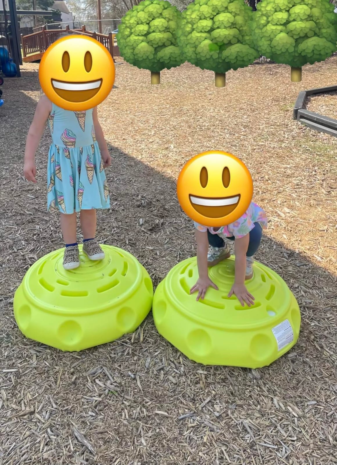 Simplay3 Two Sided Rock Around Wobble Disk and Climbing Dome for Toddlers and Kids - Rocking and Climbing - Indoor/Outdoor - Yellow/Green, Made in USA (1 Pack) customer photo 1