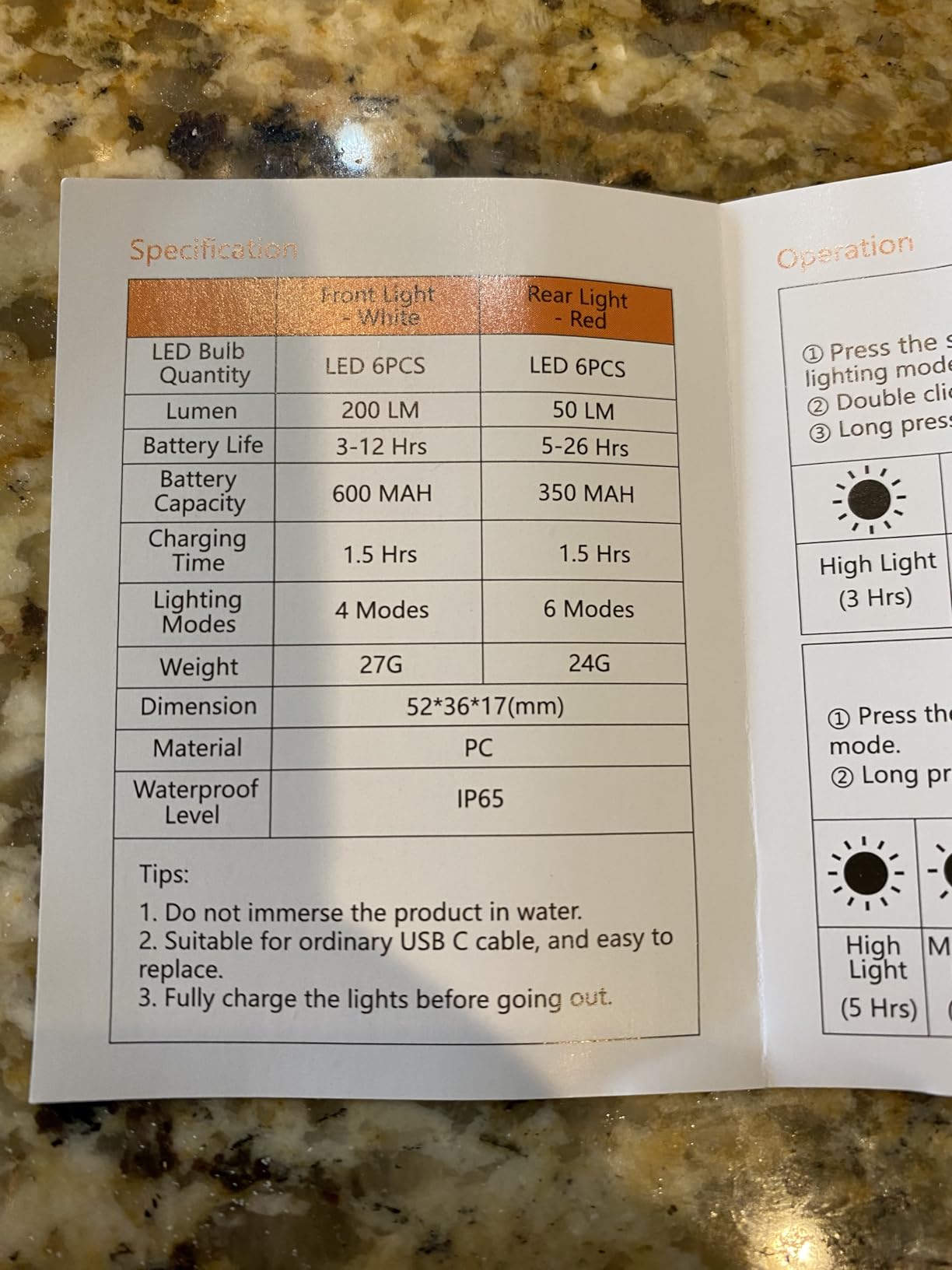 Zewdov Bike Lights for Night Riding, Rechargeable Bike Light Front and Back | IP65 Waterproof Ultra Slim Bicycle Lights, 4+6 Mode Bike Headlight and Tail Light Set, 1.5 Hrs Fast Charging, Easy to Install customer photo 1