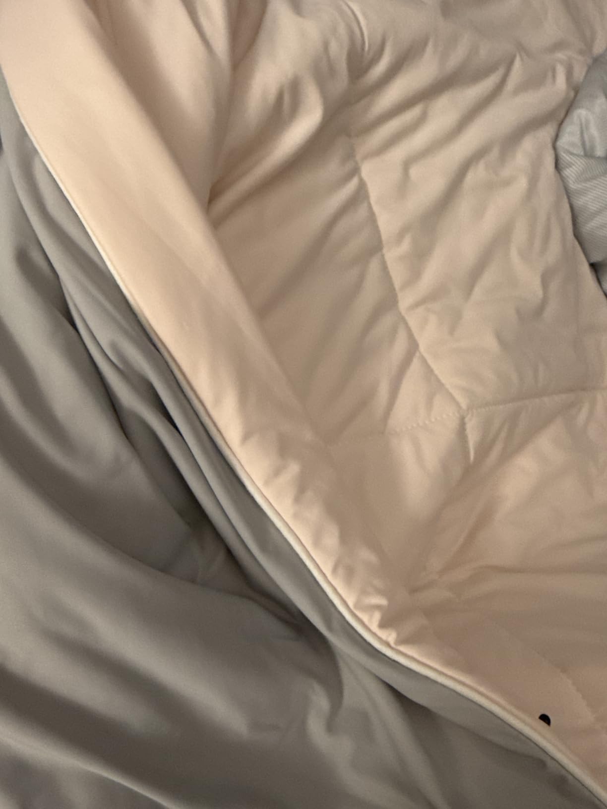 Cozy Bliss Cooling Comforter Queen Size, Cooling Blankets for Hot Sleepers and Night Sweats, Blue Summer Comforter for Queen Size Bed, Breathable Soft Lightweight Silk Smooth customer photo 2