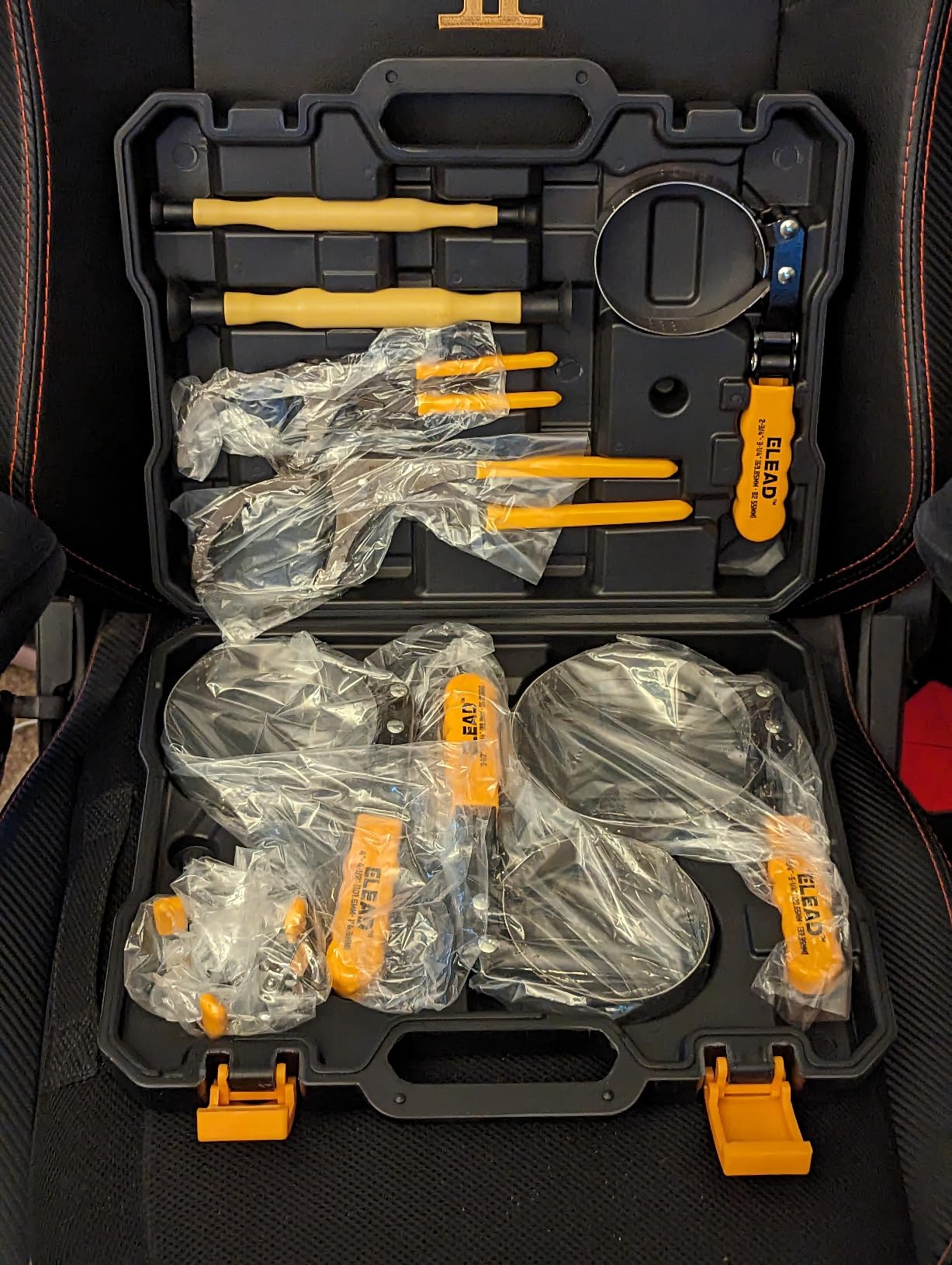 ELEAD 9-Piece Ultimate Oil Filter Wrench Set - Professional Oil Filter Removal Tool, Swivel Head Oil Filter Wrenches, Adjustable Oil Filter Remover Pliers, Universal Oil Filter Wrench and Valve Lapper customer photo 1