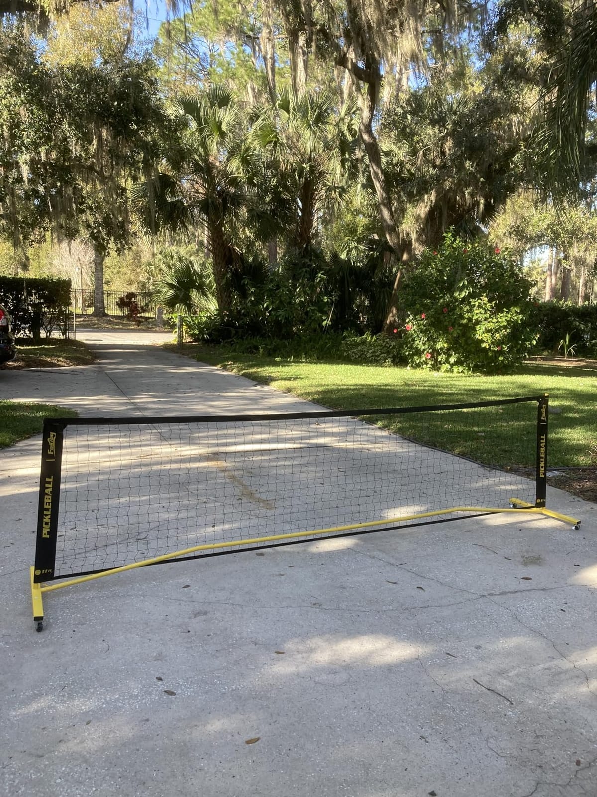 Fostoy Portable Pickleball Net Set with Wheels, 22 FT & Half Court 11 FT customer photo 1