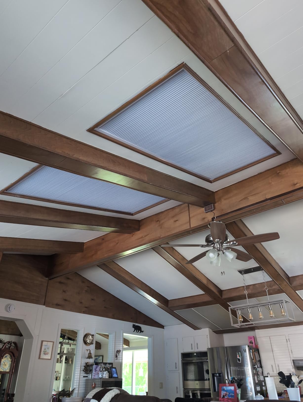 MaKefeile Skylight Shades Blinds Skylights Cover Blackout Cellular Shades Cordless Skylight Shades for Ceiling Room Darkening Honeycomb Blinds Suitable Skylight an Room Windows,Custom Size Black. customer photo 1