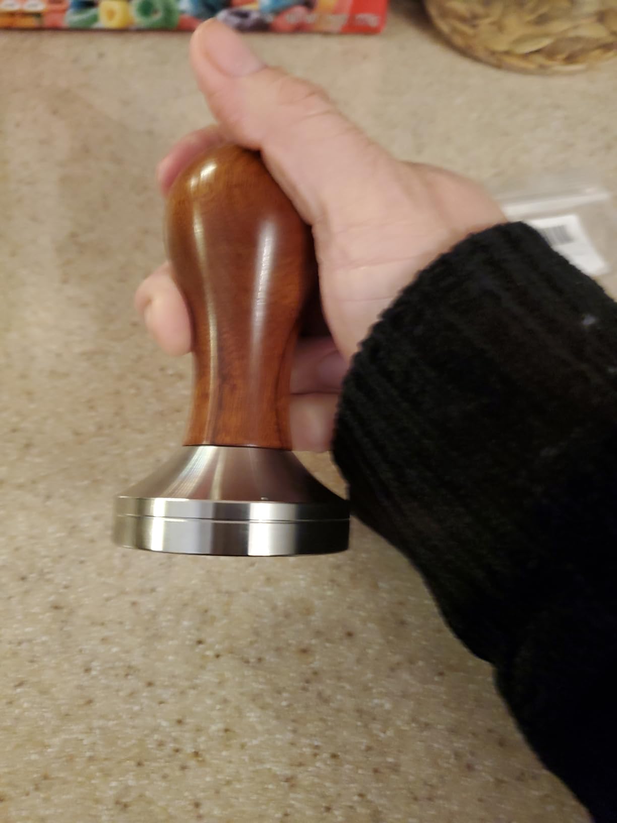Y-Step 23 PCS Coffee Tamper Set, Espresso Accessories Kit Barista Kit, with Espresso Tamper 51mm, Coffee Stirrer, Frothing Pitcher, Tamper Mat, Latte Art Pen, Sandalwood Tamper for Espresso Machine customer photo 1
