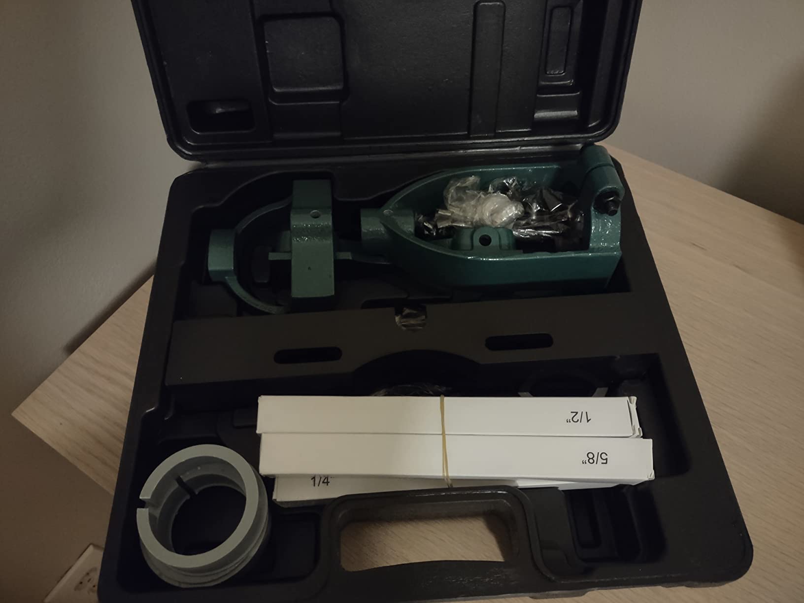Mortising Attachment for Drill Press, 4 Model Drills Square Hole Chisel Set, Mortise and Tenon Tools, Drill Press Mortising Attachment Kit, Woodworking Mortise Bench Drill Locator Set customer photo 1
