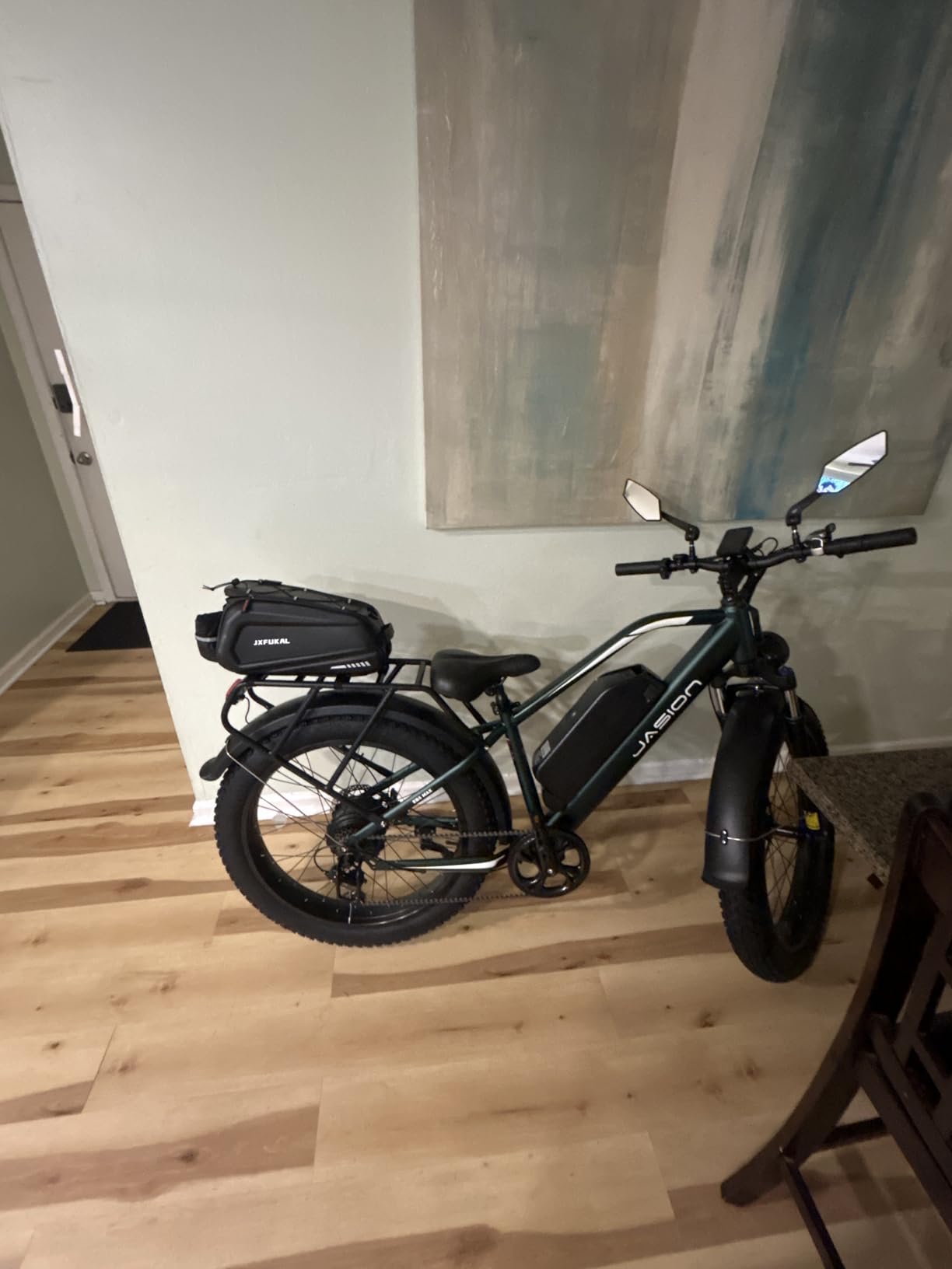 JXFUKAL Bike Bags for Bicycle Rear Rack - 9.5L/17L/40L Hard Shell Ebike Bag customer photo 2