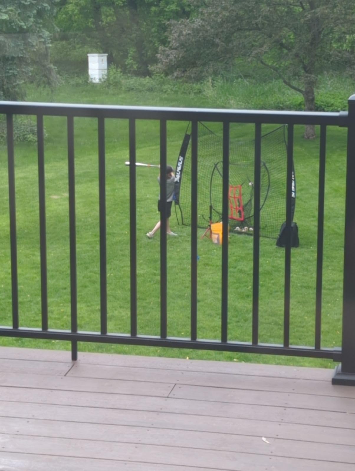 7'x7' Baseball Softball Practice Net with Strike Zone Target customer photo 2