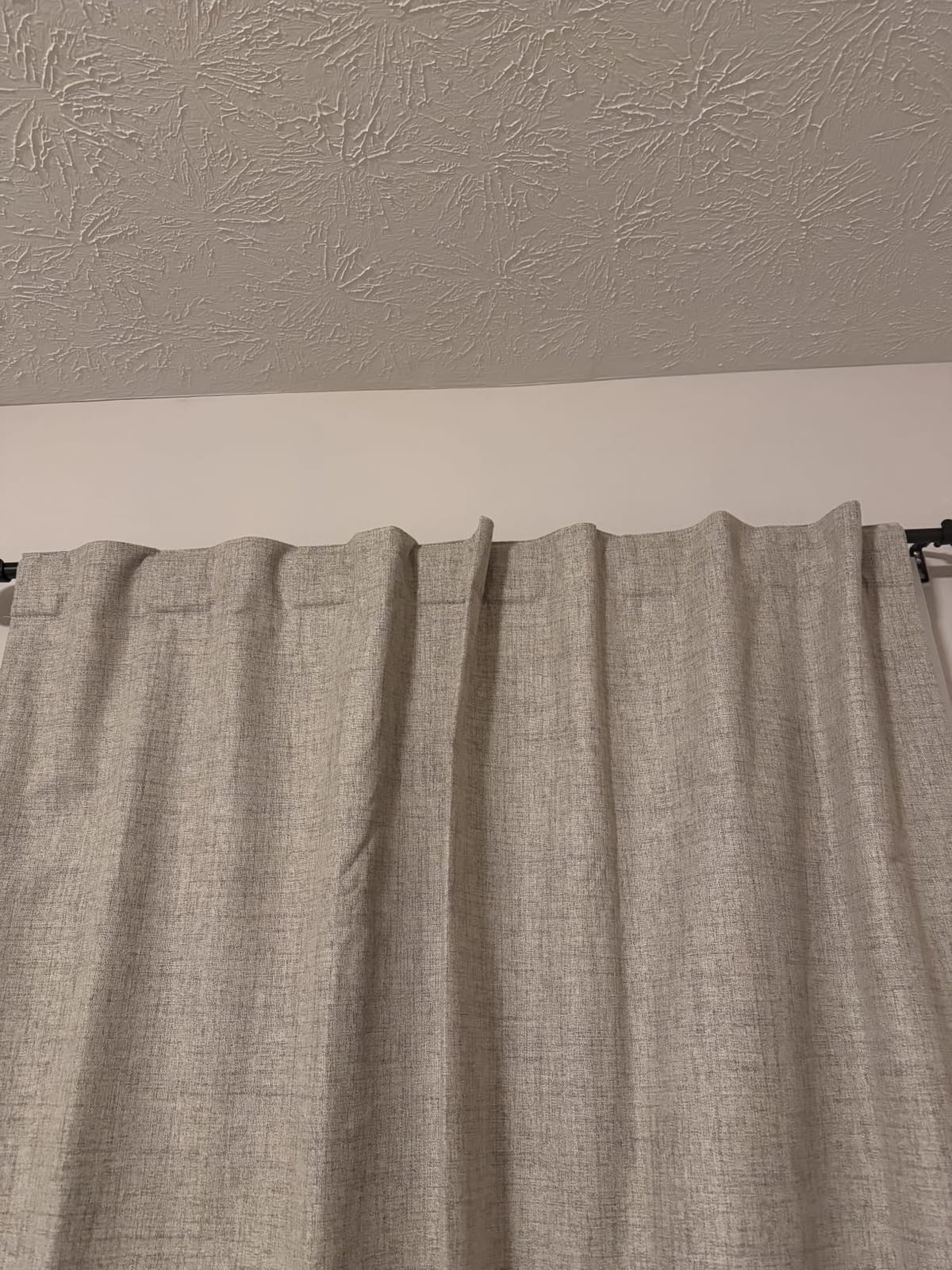 Joydeco 100% Blackout Curtains for Bedroom - Nature Linen 84 Inch Long customer photo 2