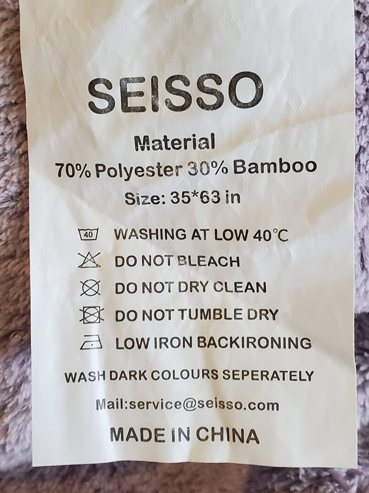 SEISSO Bath Towels 4 Pack Large Bathroom Bamboo Viscose Towels 35” x 63” Plush Soft Bath Towel for Shower Extra Absorbent Jumbo Bath Sheet - Multipurpose Use as Sports, Travel, Fitness, Yoga (Purple) customer photo 1