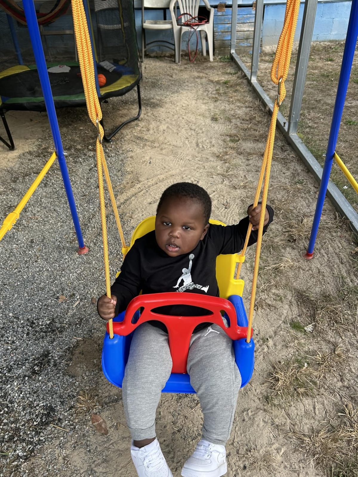 Foldable Toddler Swing Set for Indoor & Outdoor Use customer photo 2