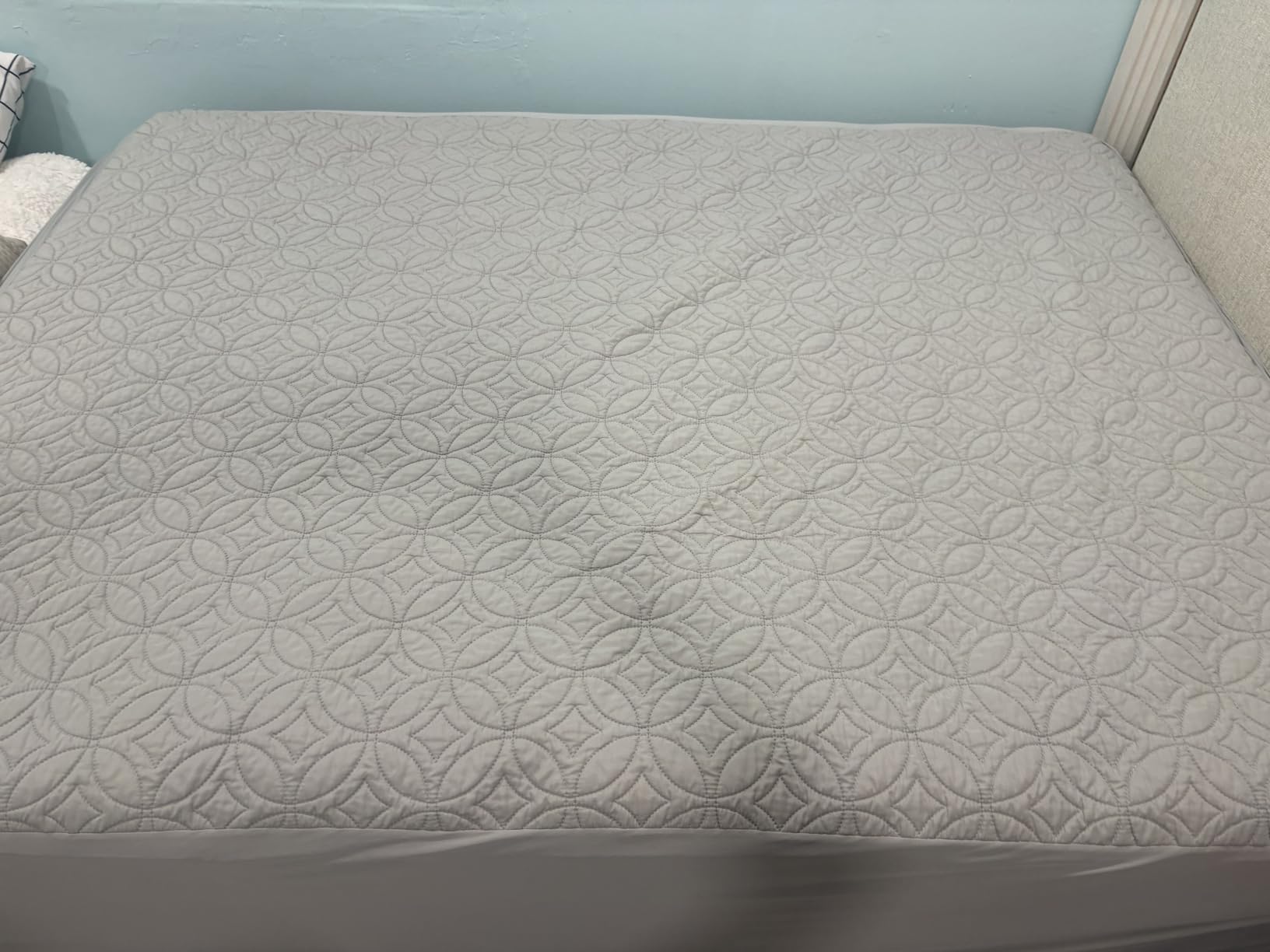 BEDLORE Waterproof Mattress Protector, Queen Size Mattress Pad Noiseless customer photo 2
