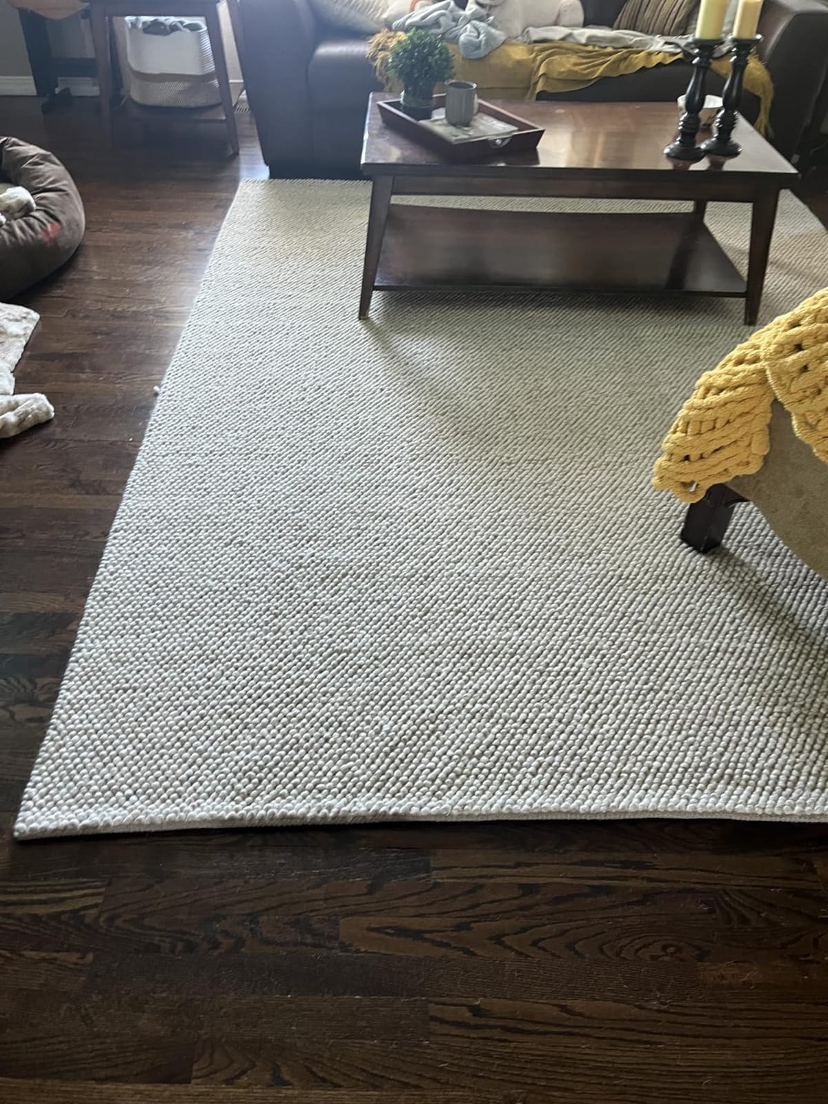 SAFAVIEH Area Rug 8x10 - Natura Collection - Large - Grey & Ivory, Handmade Wool Blend, Textured Design, Ideal for Living Room, Bedroom, Dining Space (NAT425F) customer photo 2