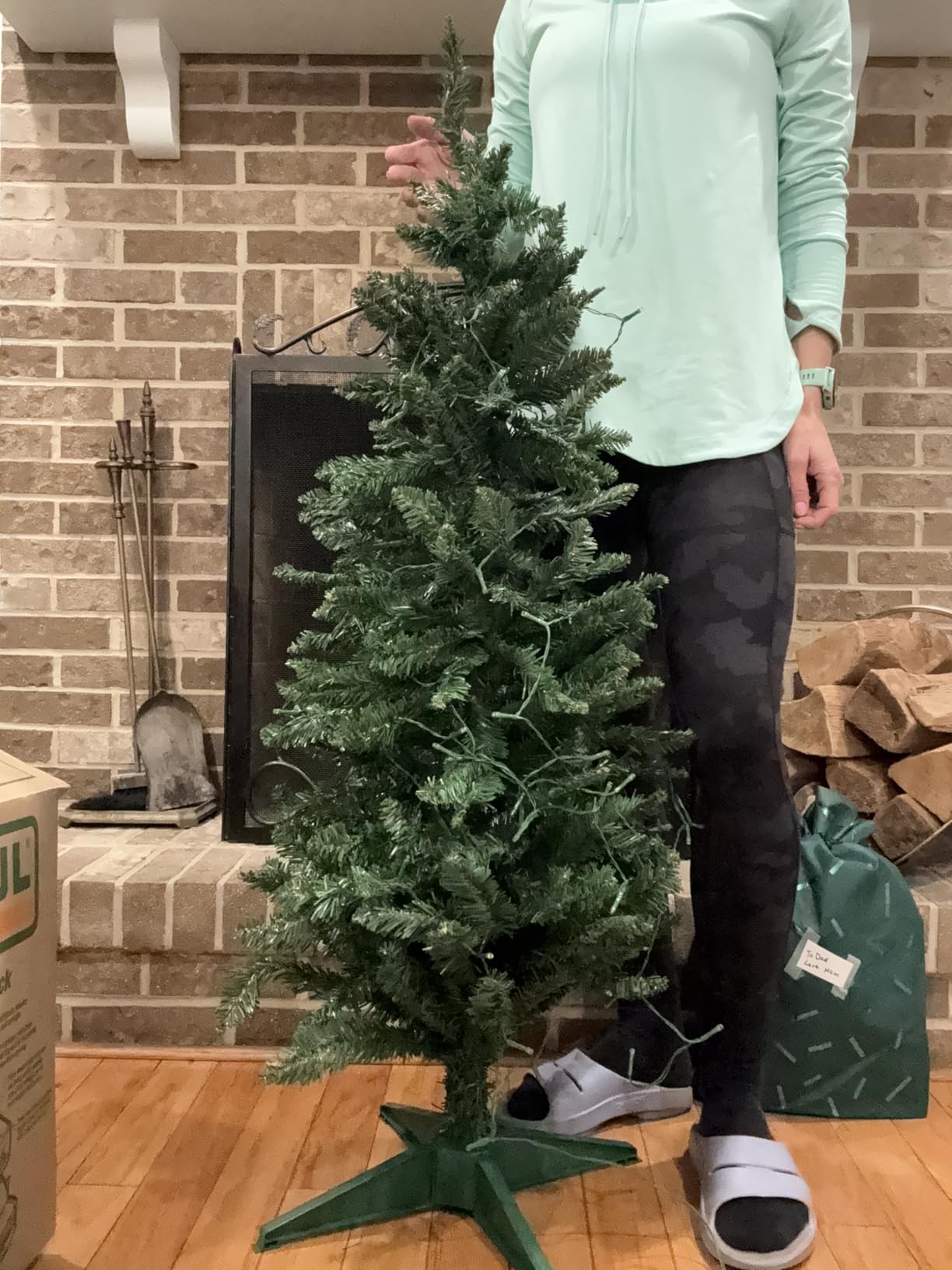 3FT Artificial Small Christmas Tree Mini Tabletop Decor Green customer photo 1
