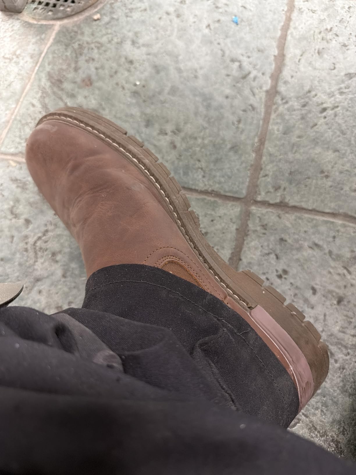 Jousen Men's Chelsea Boots Casual Slip On Ankle Boots with Memory Foam customer photo 2