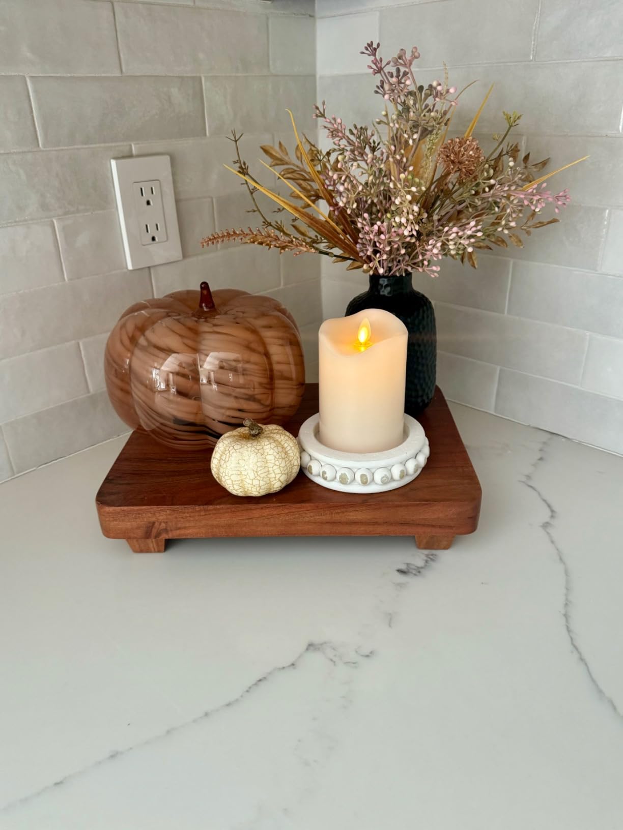 Artgar Pumpkin Decor Set, 23 PCS Fall Harvest Bowl Filler Decorations customer photo 1