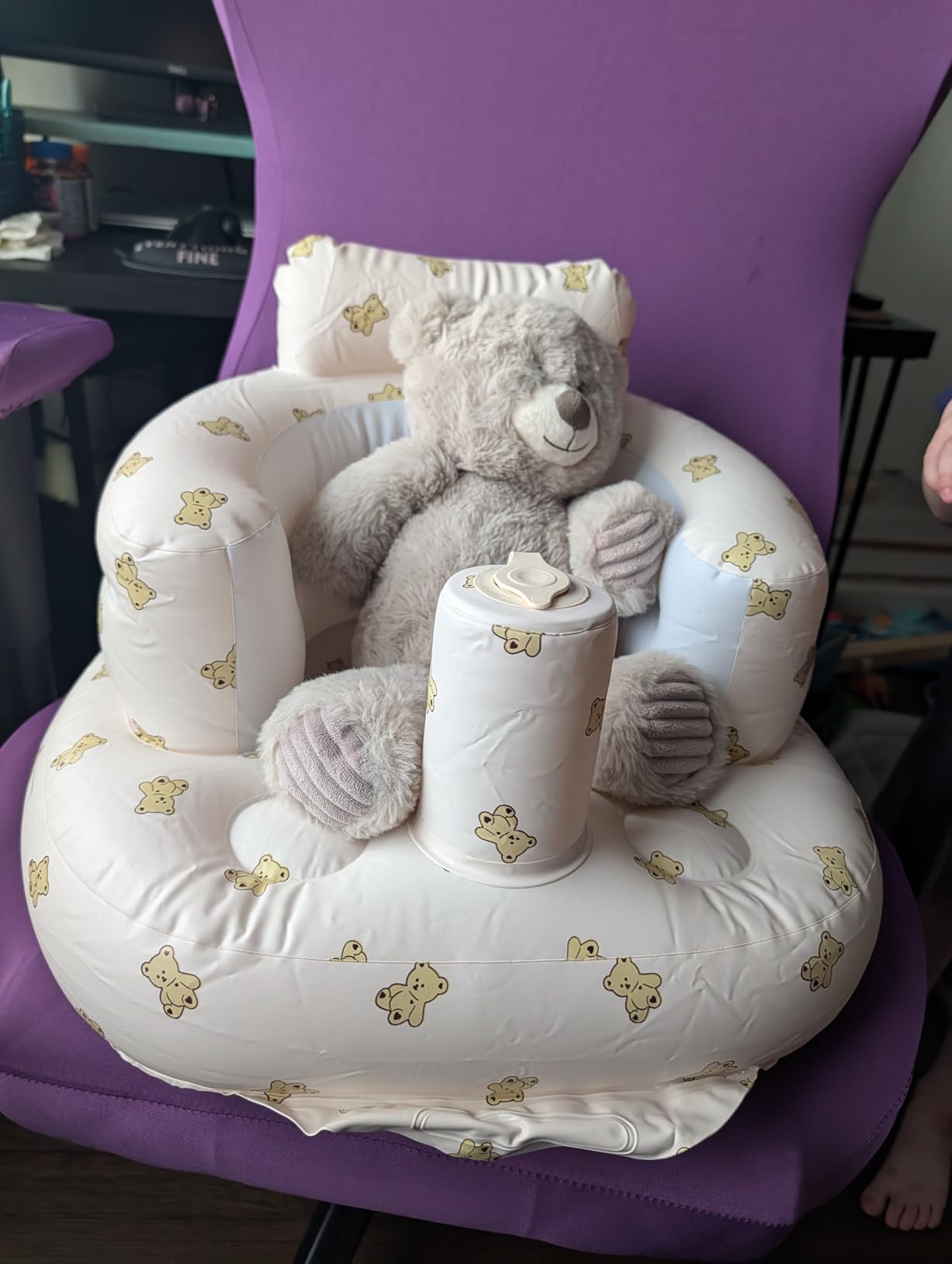 EKEPE Inflatable Baby Seat, Baby Chair for Infant Sitting Up, 3 Months & Up customer photo 1
