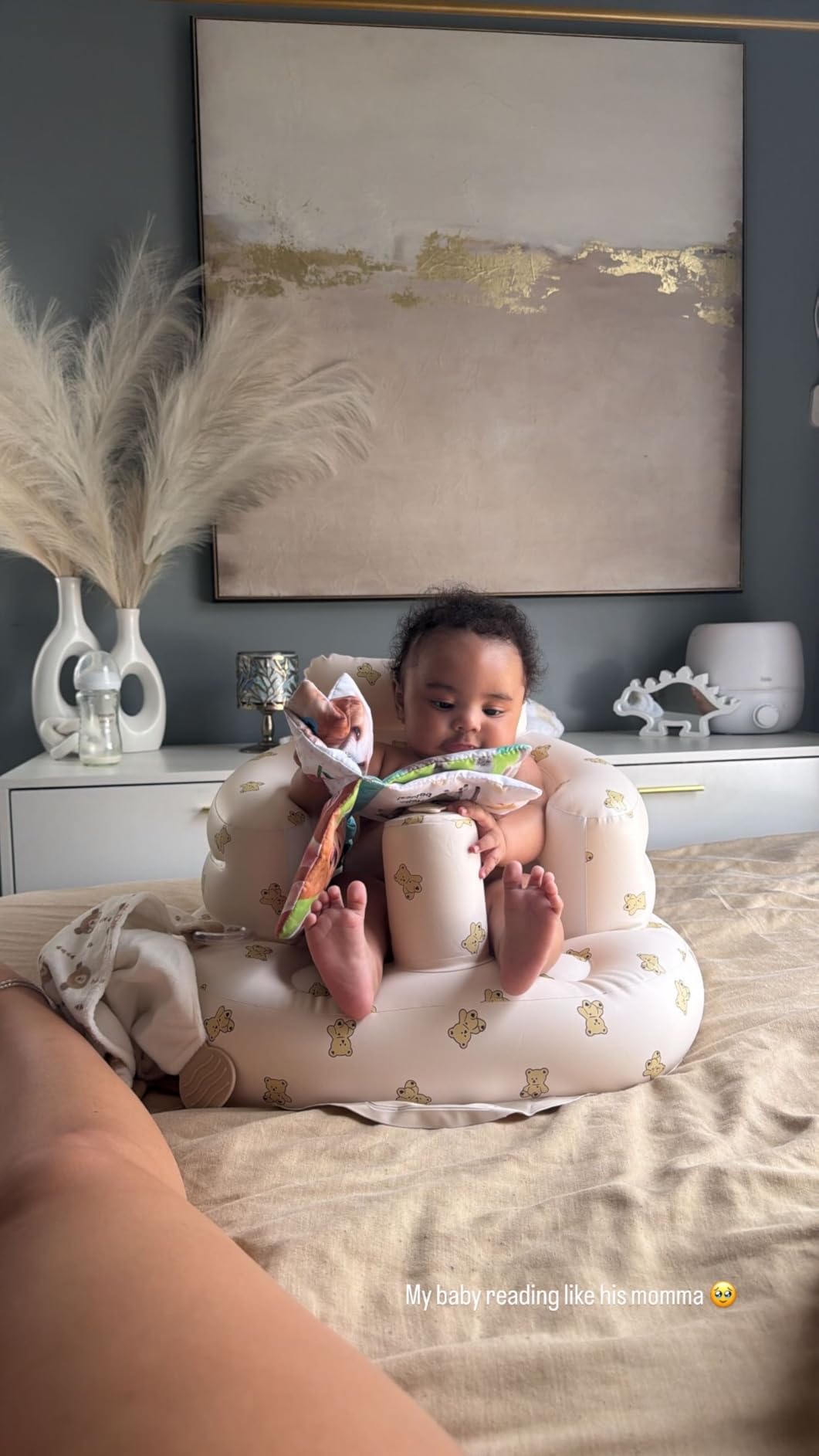 EKEPE Inflatable Baby Seat, Baby Chair for Infant Sitting Up, 3 Months & Up customer photo 2