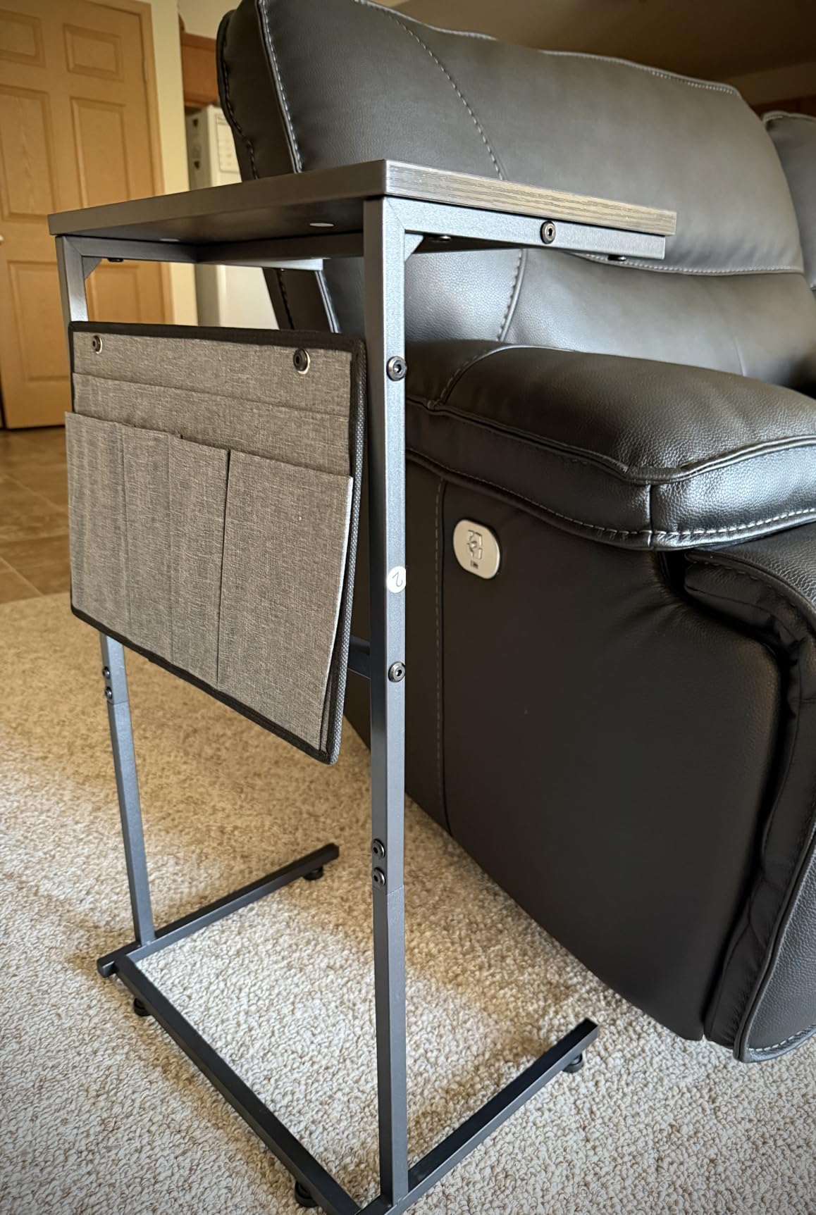 Vantic C Shaped End Table, Small Side Table for Couch customer photo 1