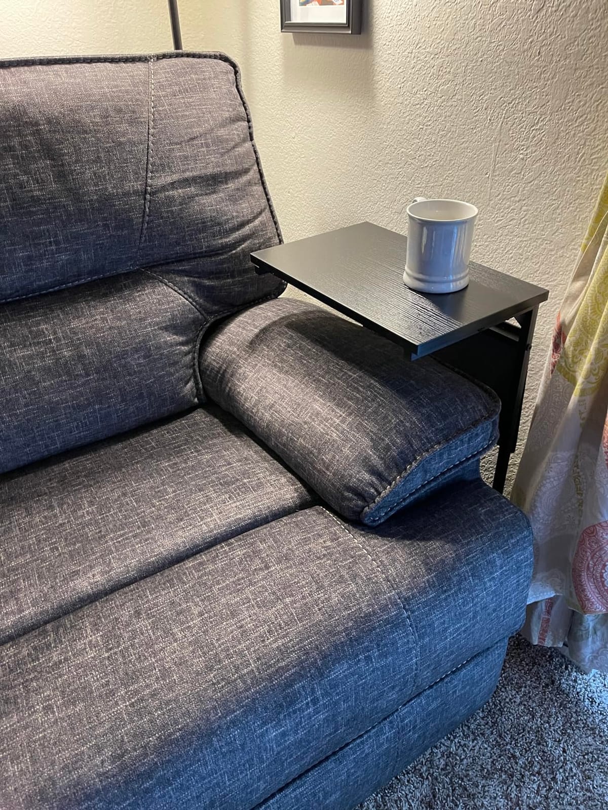 Vantic C Shaped End Table, Small Side Table for Couch customer photo 2