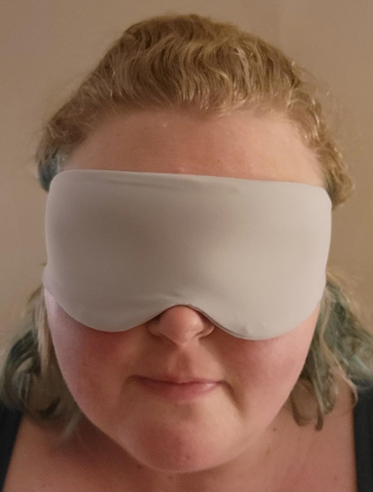 ALASKA BEAR Memory Foam Sleep Mask, Contoured Eye Cups for Women Men, Blue customer photo 2