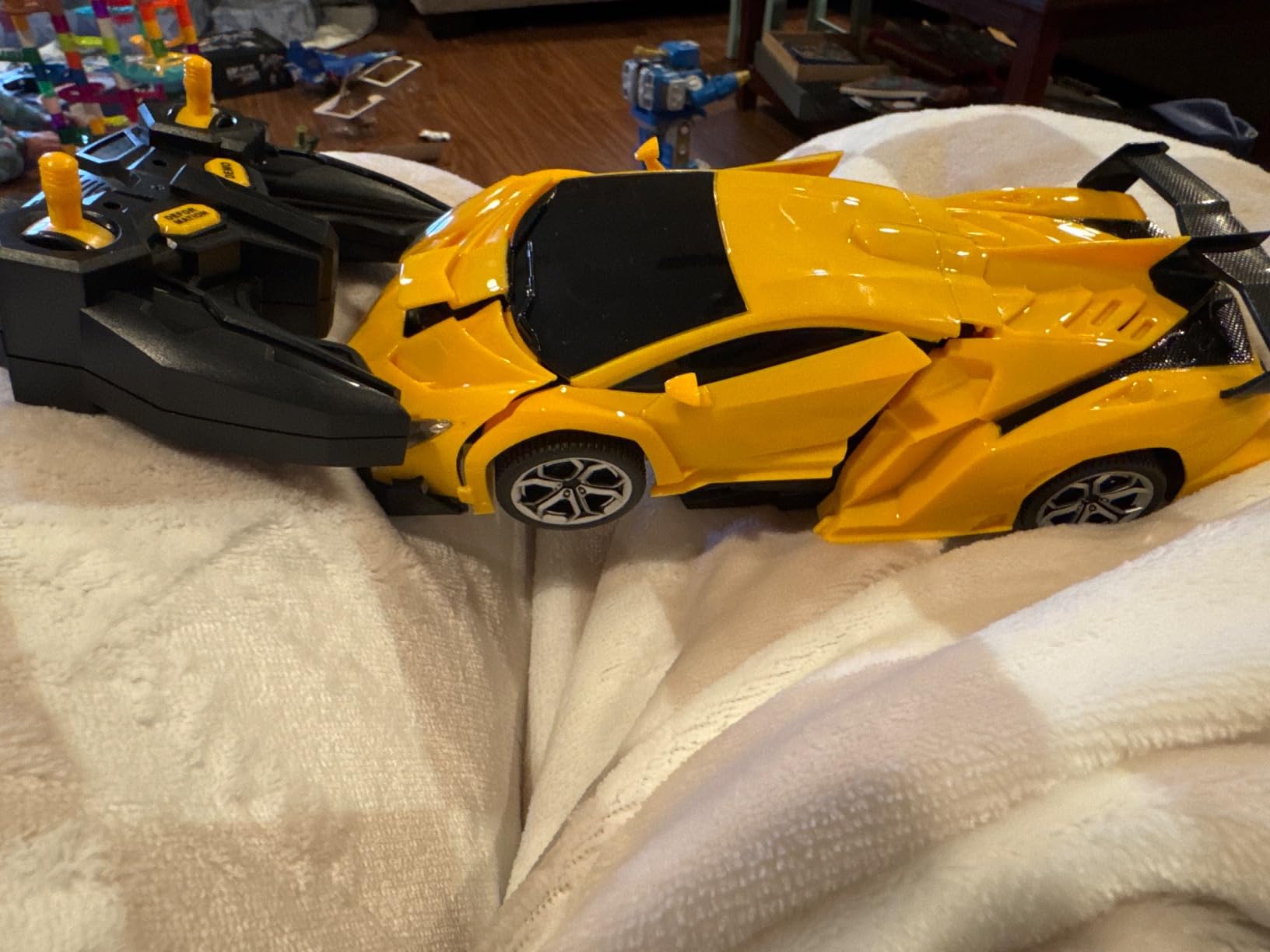 Transform Remote Control Car Toys for Boys 4-6, Drift RC Car Yellow customer photo 1