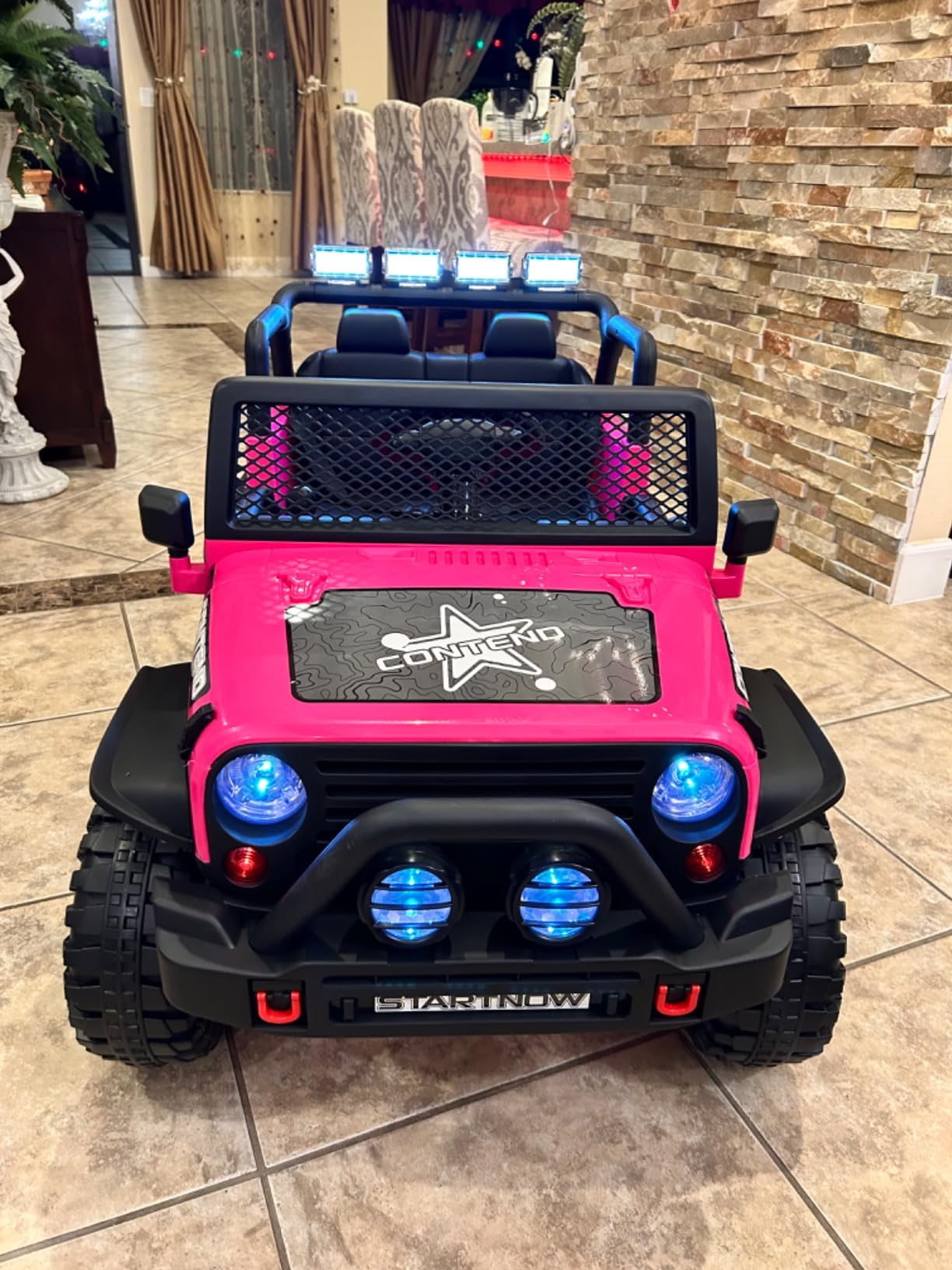 SEHOMY Electric Car for Kids 110LBS, 2-Seater, Parent Remote, Dual Motor customer photo 1