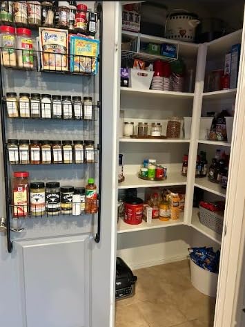 Delamu Over the Door Pantry Organizer, 6-Tier Metal Pantry Door Organization and Storage, Hanging Kitchen Basket Spice Rack Seasoning Shelves, Cabinet Door Organizer for Easy Install,D5xW18xH50inch customer photo 1