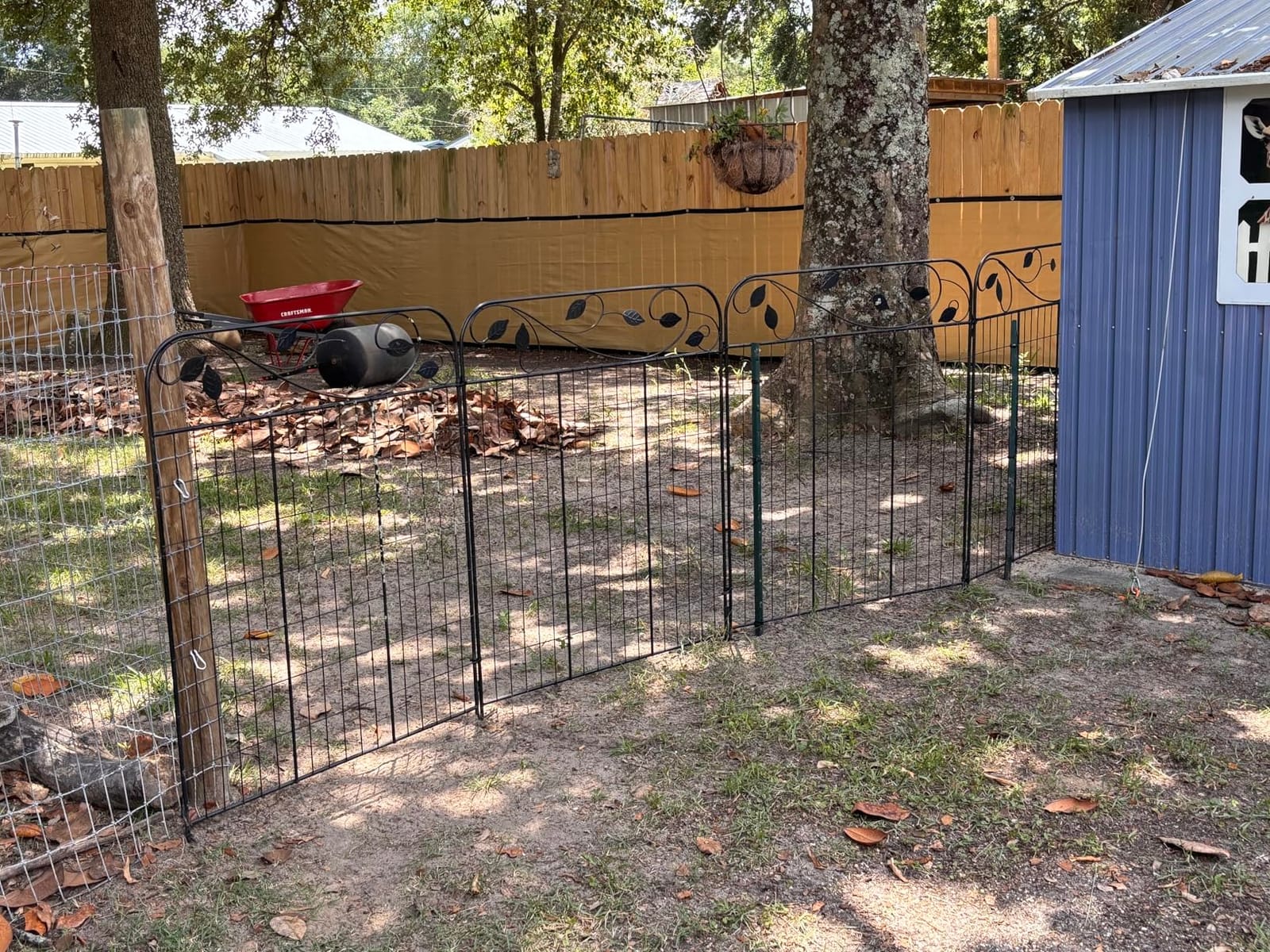Brown 6FT X 50FT Outdoor Privacy Screen Fence & Mesh Shade Net Cover, Ideal for Garden and Backyard - Enhances Privacy for Fencing & Chain Link, Perfect for Patio Privacy Wall, Slats，Freestanding customer photo 1