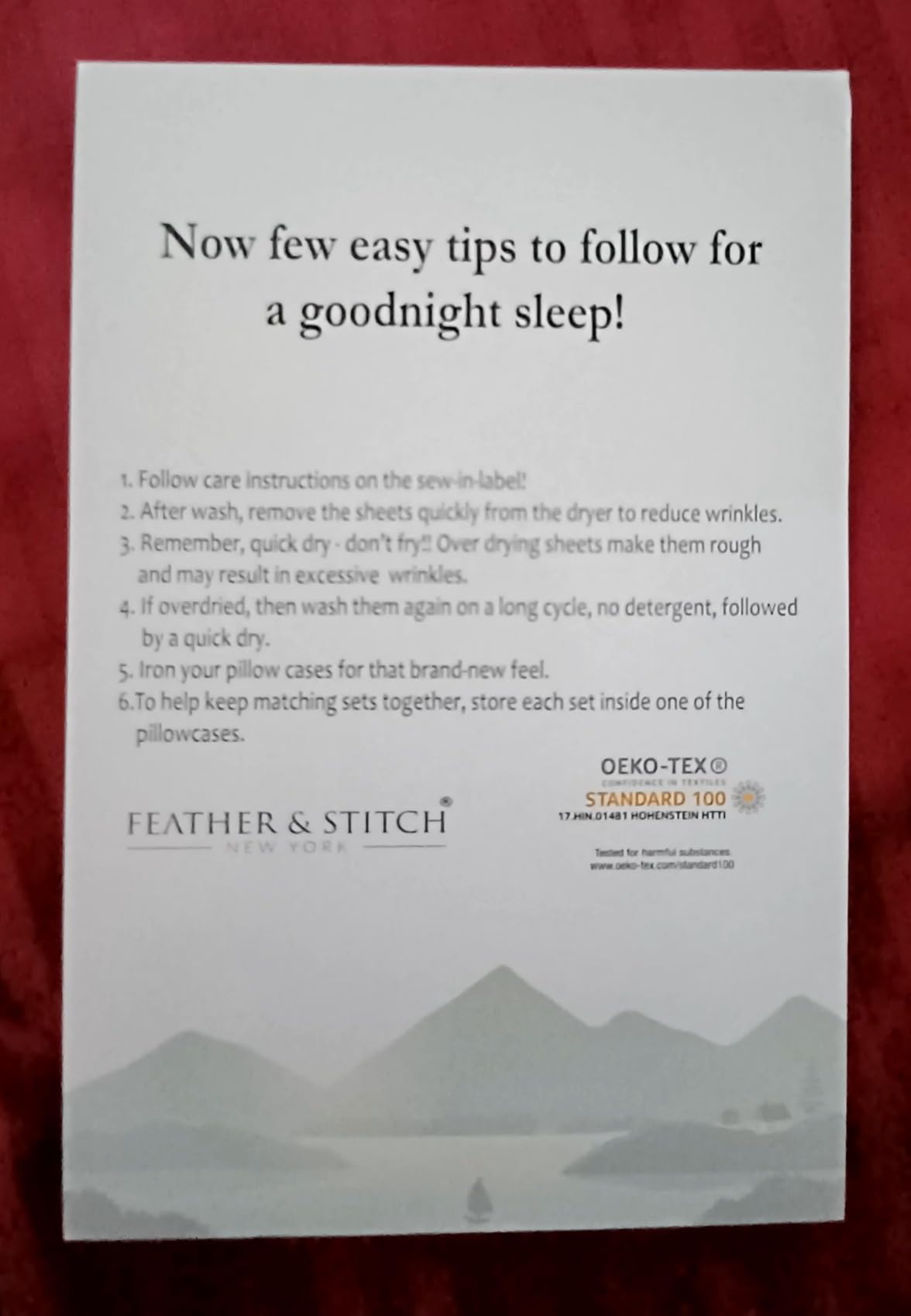 Feather & Stitch 100% Cotton Sateen 500 TC Queen Size Bed Sheet Set customer photo 2